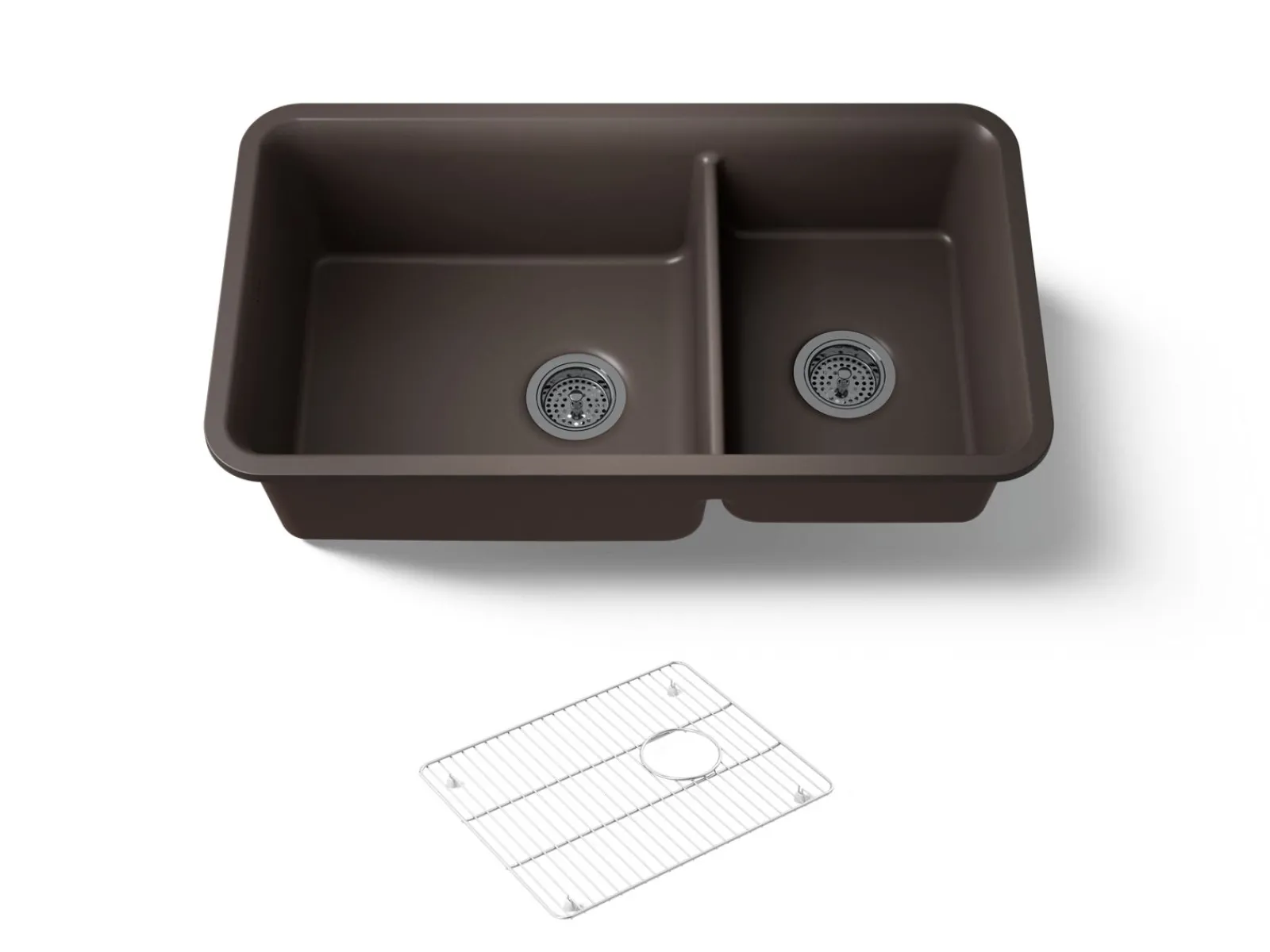 33-1/2" undermount double-bowl kitchen sink^Kohler Discount