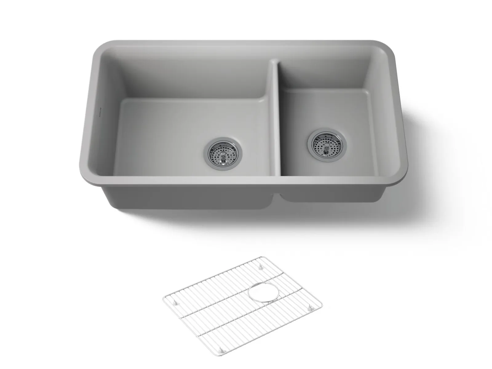 33-1/2" undermount double-bowl kitchen sink^Kohler Discount