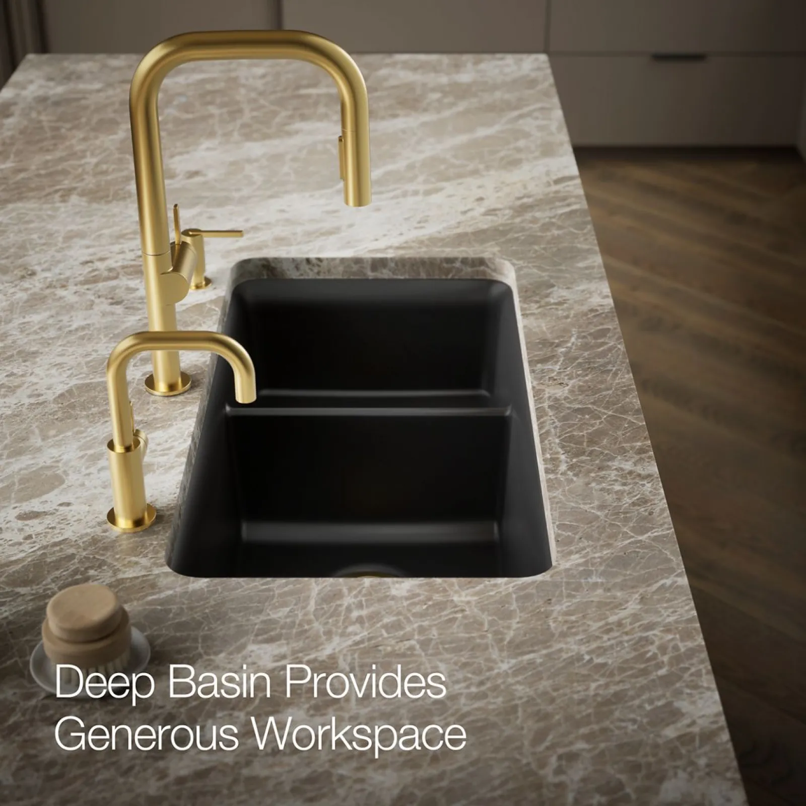33-1/2" undermount double-bowl kitchen sink^Kohler Discount