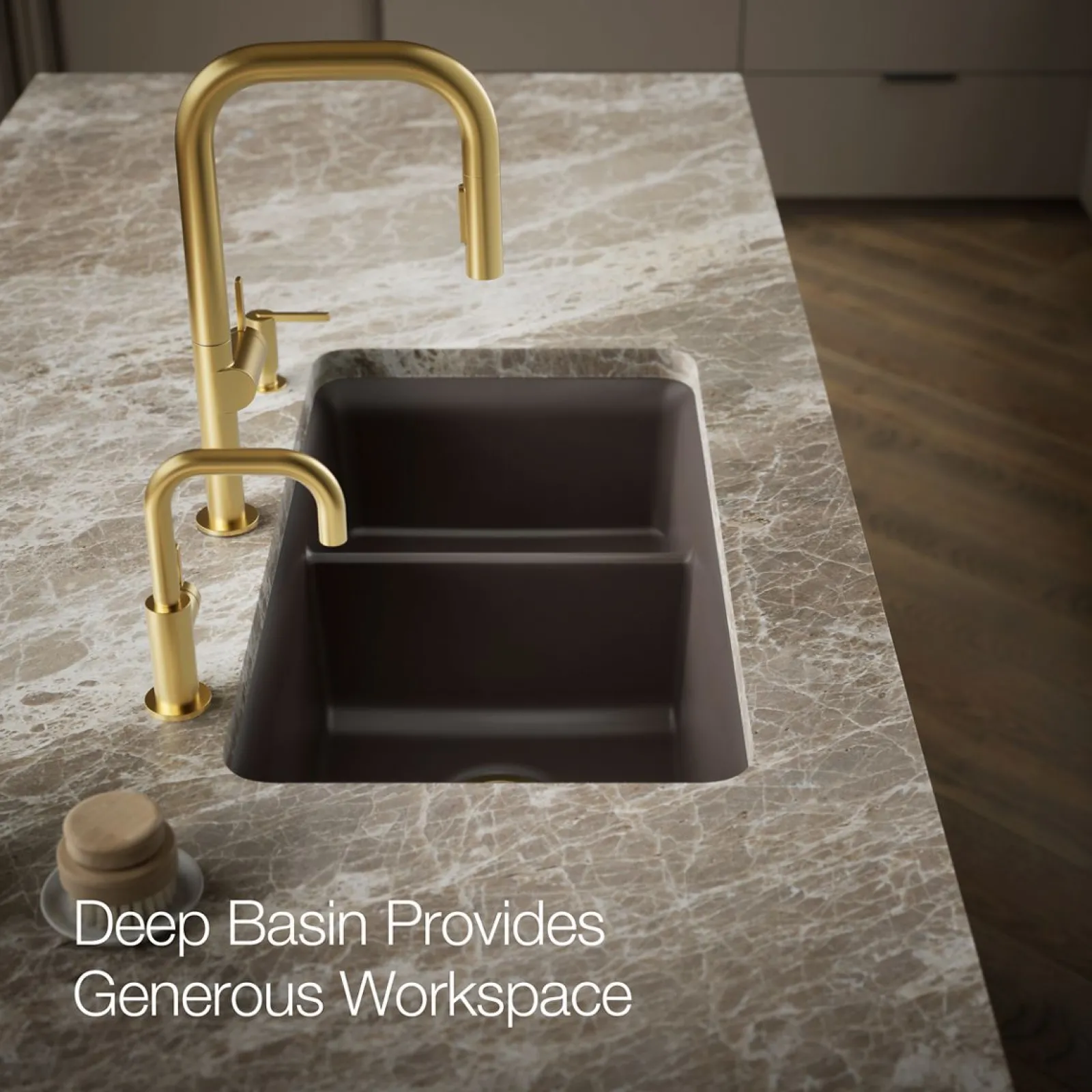 33-1/2" undermount double-bowl kitchen sink^Kohler Discount