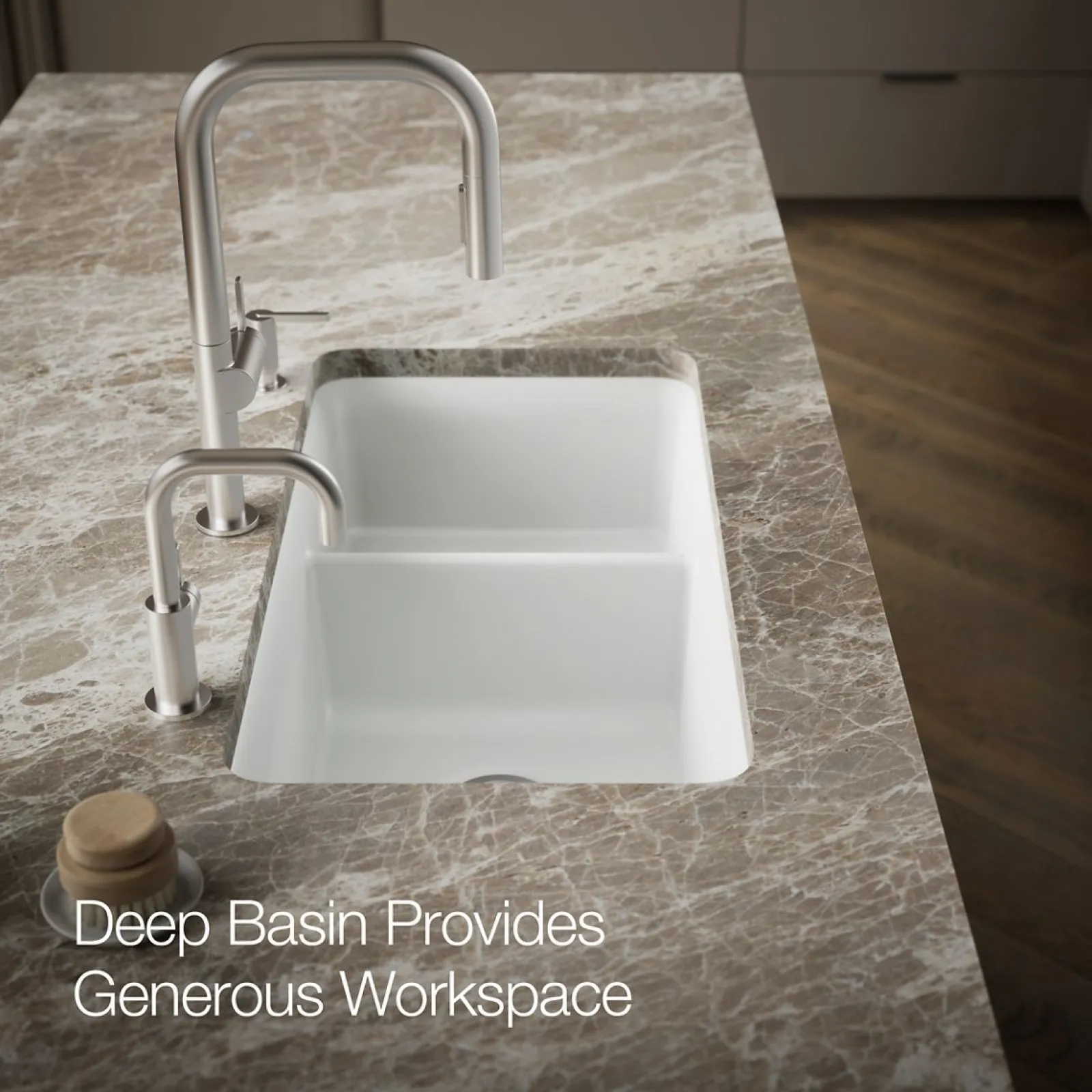 33-1/2" undermount double-bowl kitchen sink^Kohler Discount
