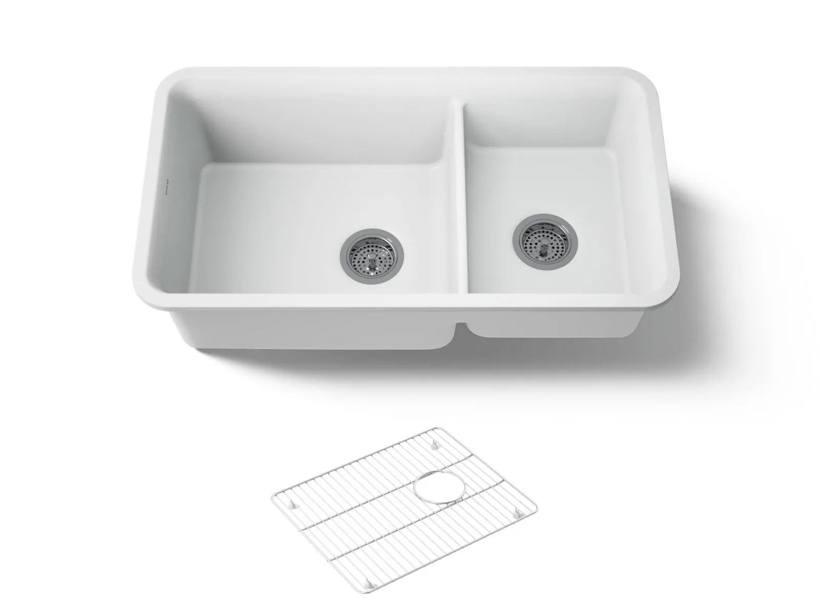 33-1/2" undermount double-bowl kitchen sink^Kohler Discount