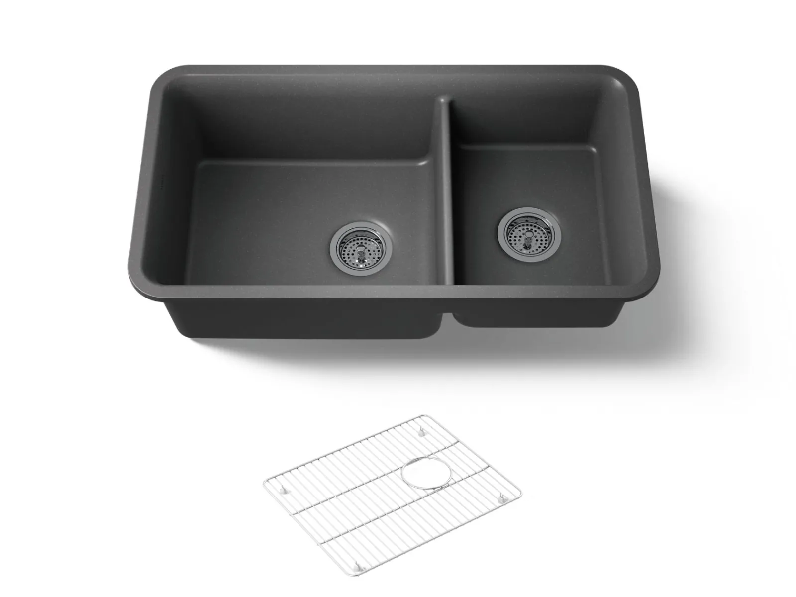 33-1/2" undermount double-bowl kitchen sink^Kohler Discount