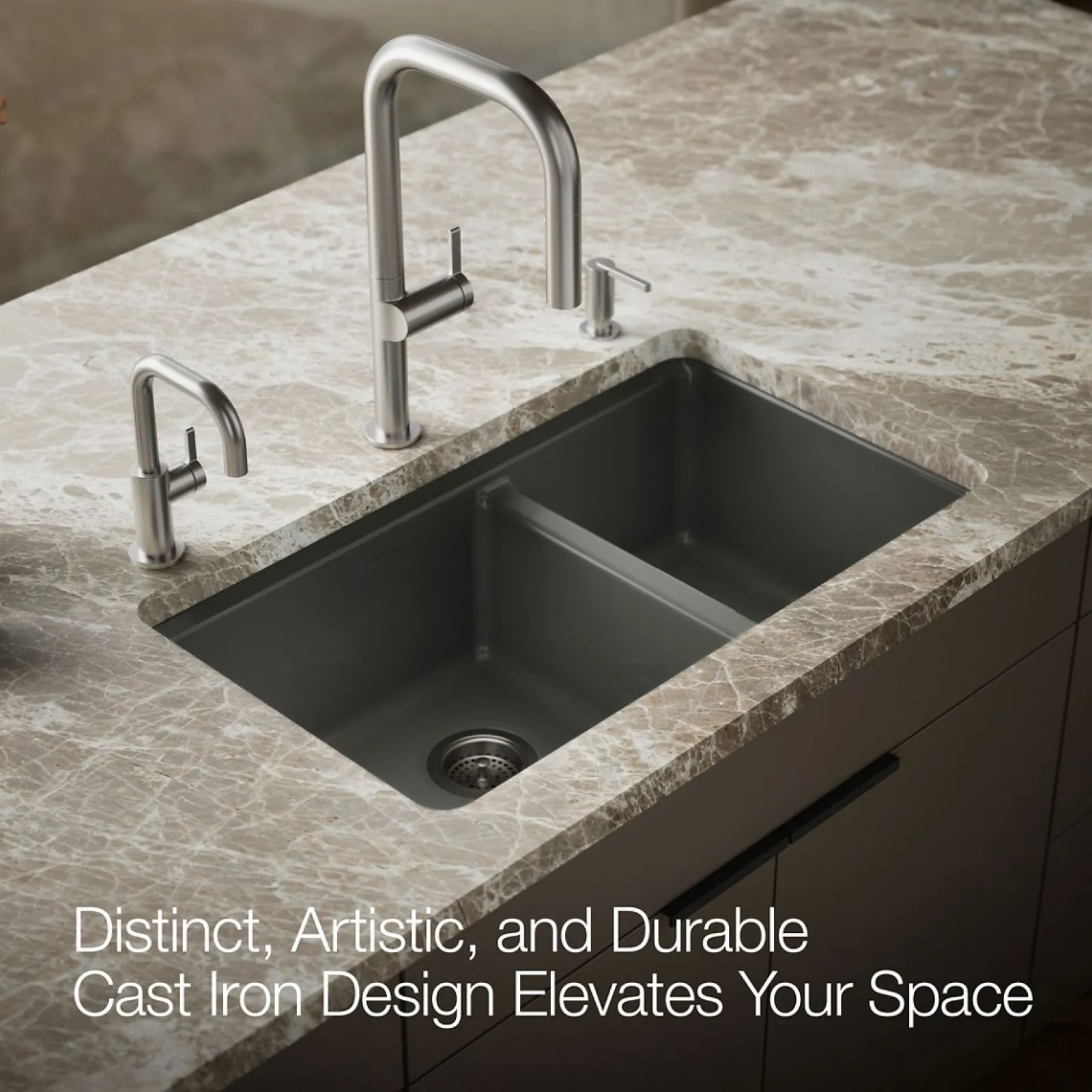33" undermount double-bowl kitchen sink^Kohler Discount