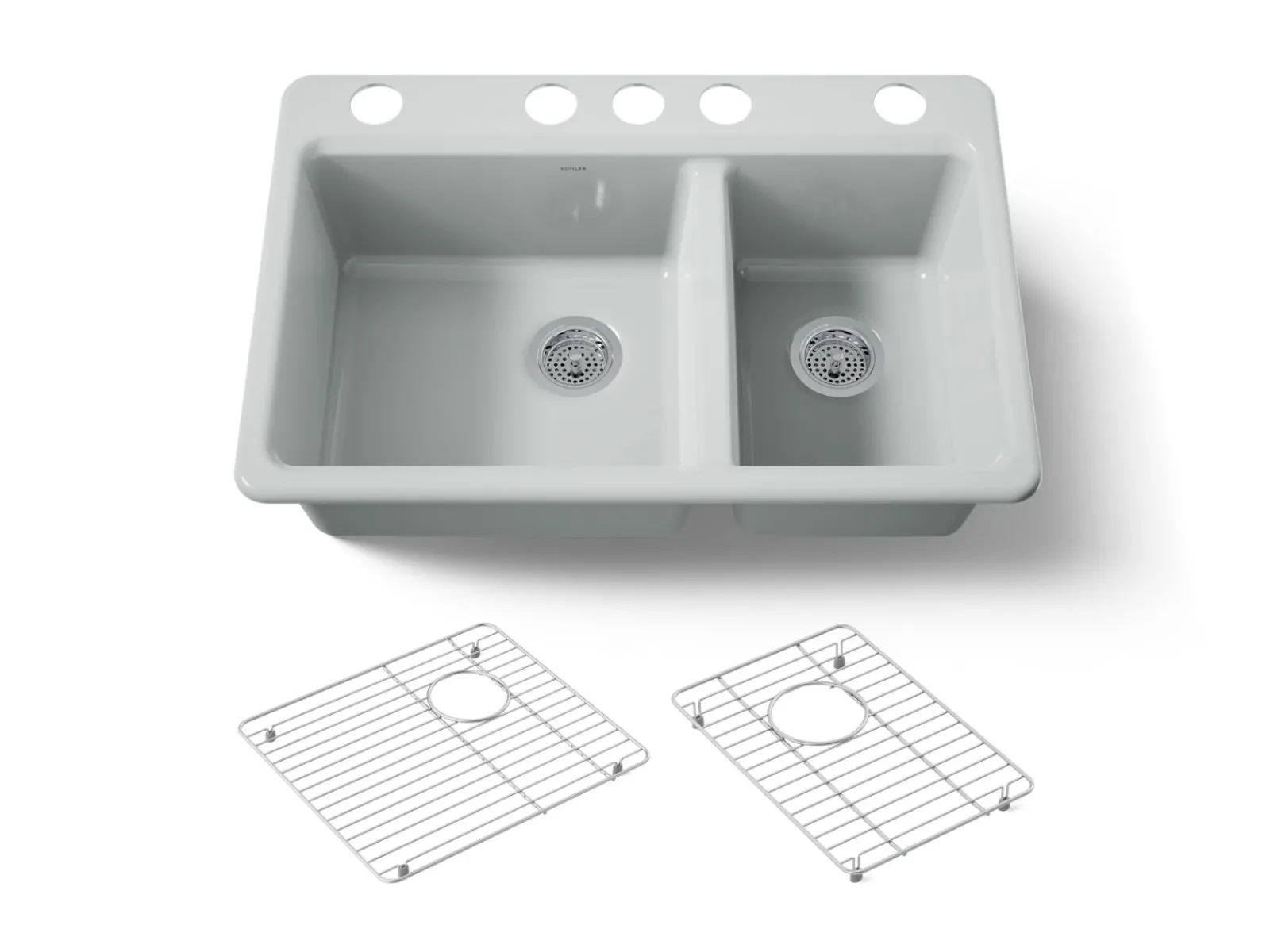 33" undermount double-bowl kitchen sink^Kohler Discount