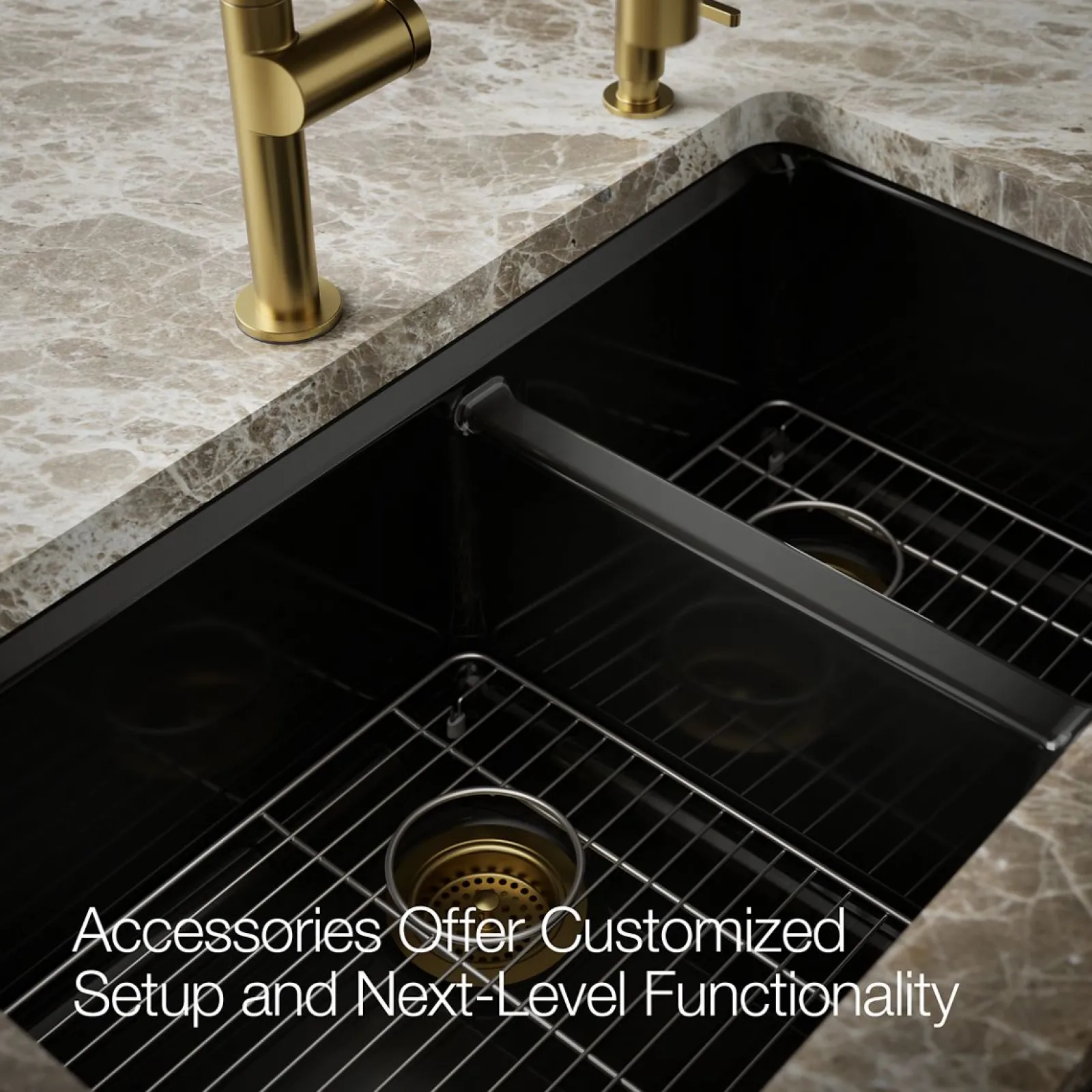33" undermount double-bowl kitchen sink^Kohler Discount