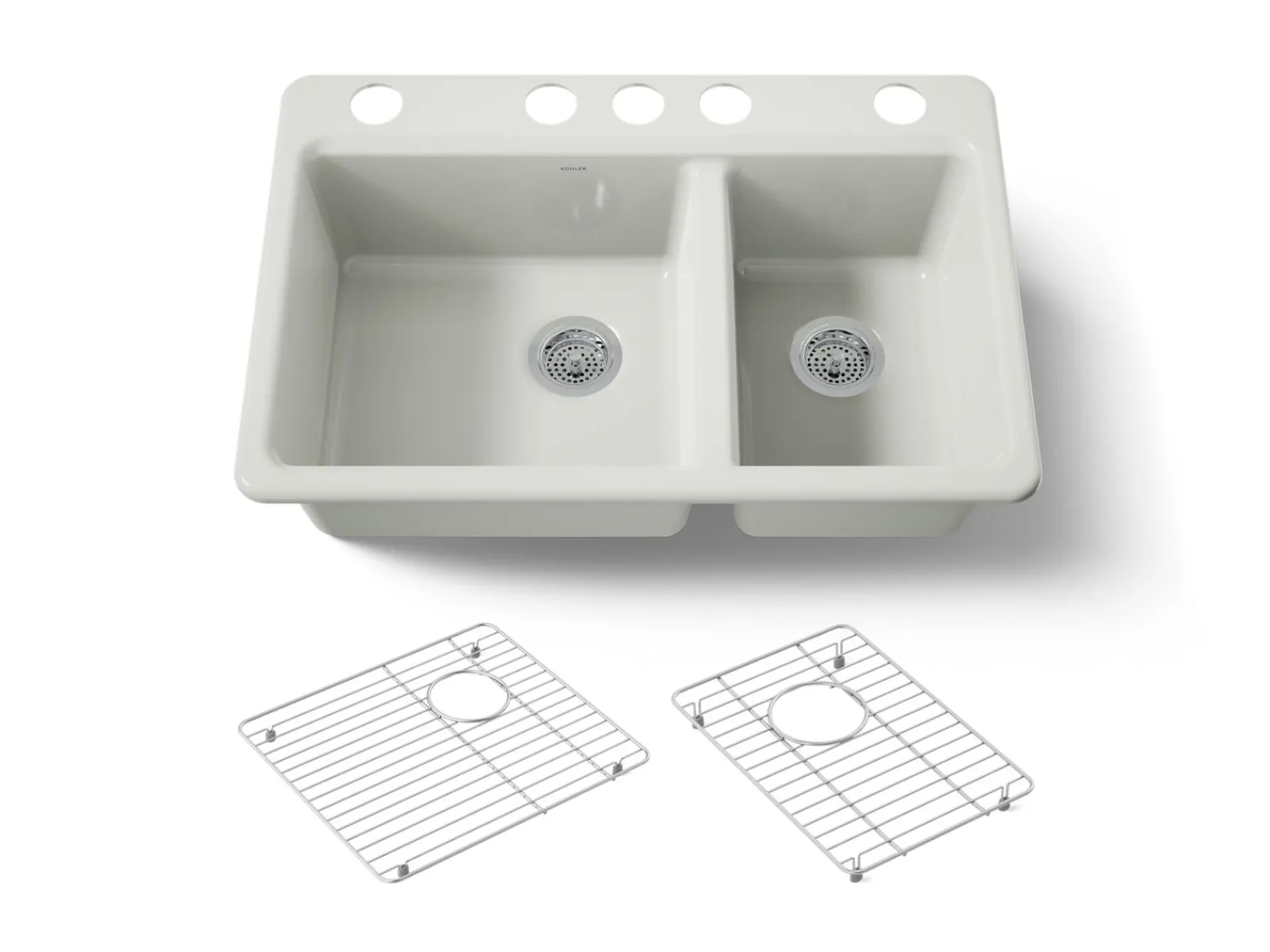 33" undermount double-bowl kitchen sink^Kohler Discount