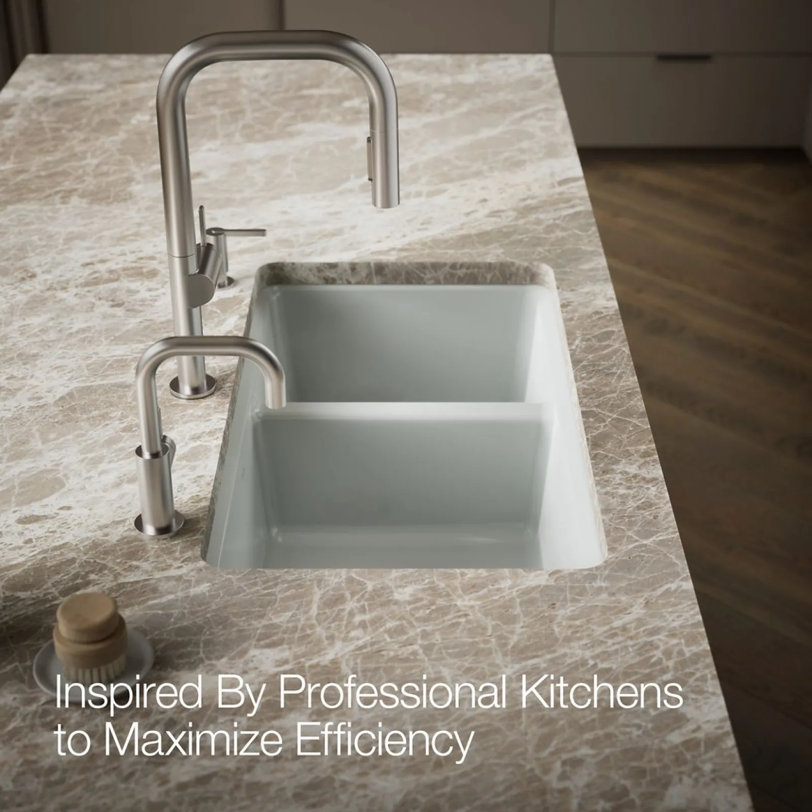 33" undermount double-bowl kitchen sink^Kohler Discount