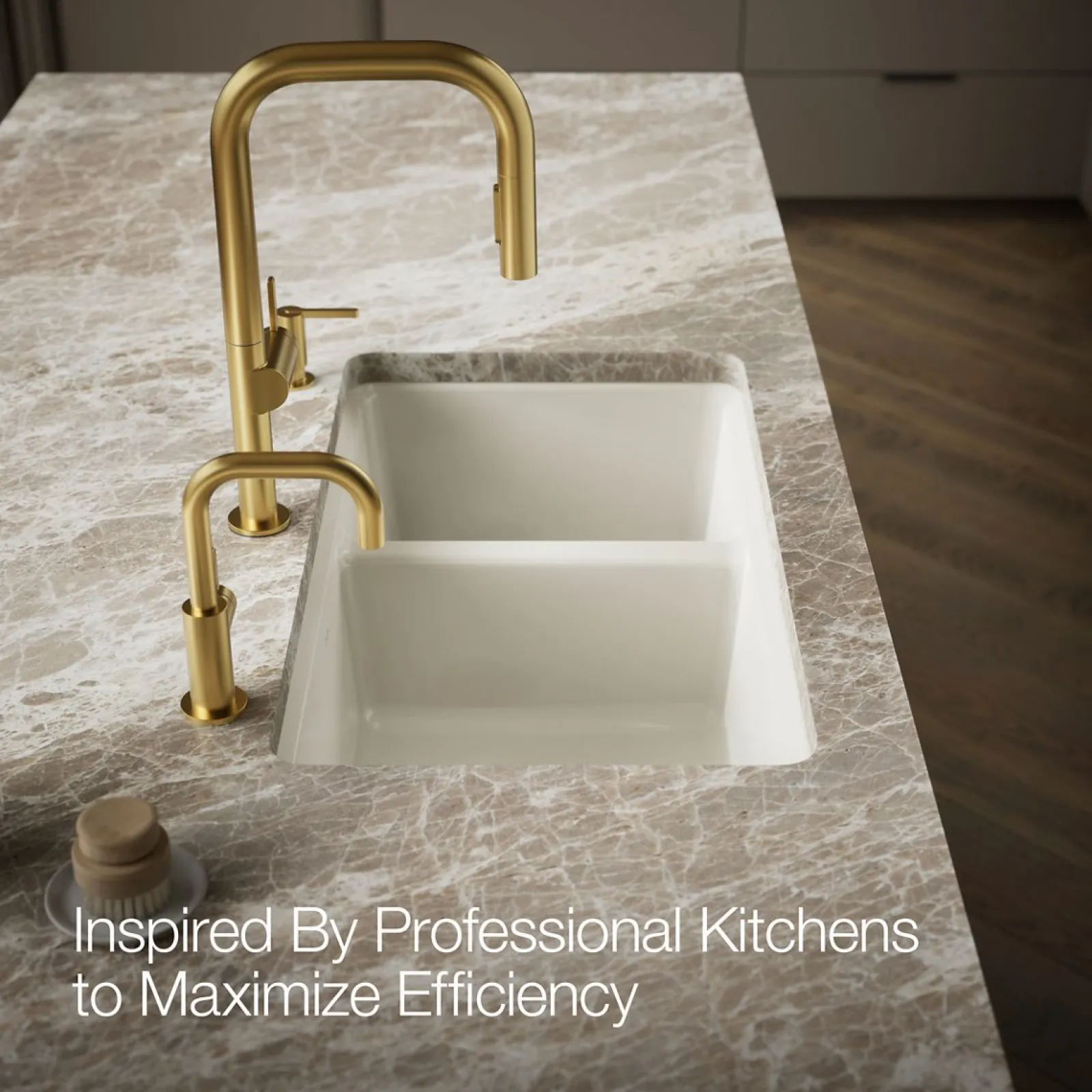 33" undermount double-bowl kitchen sink^Kohler Discount