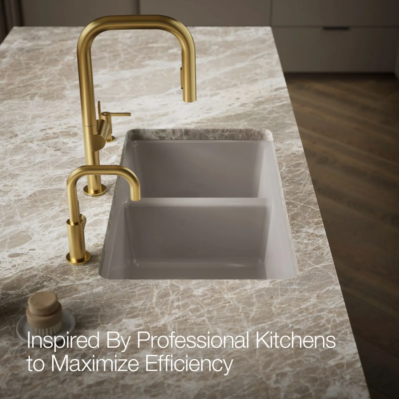 33" undermount double-bowl kitchen sink^Kohler Discount