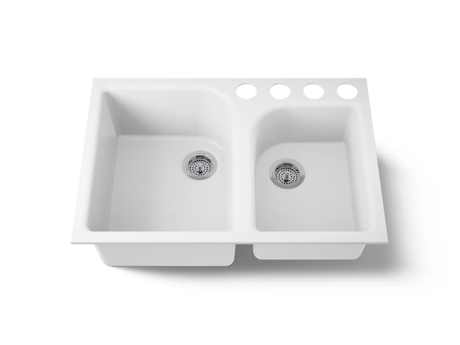 33" undermount double-bowl kitchen sink^Kohler Online