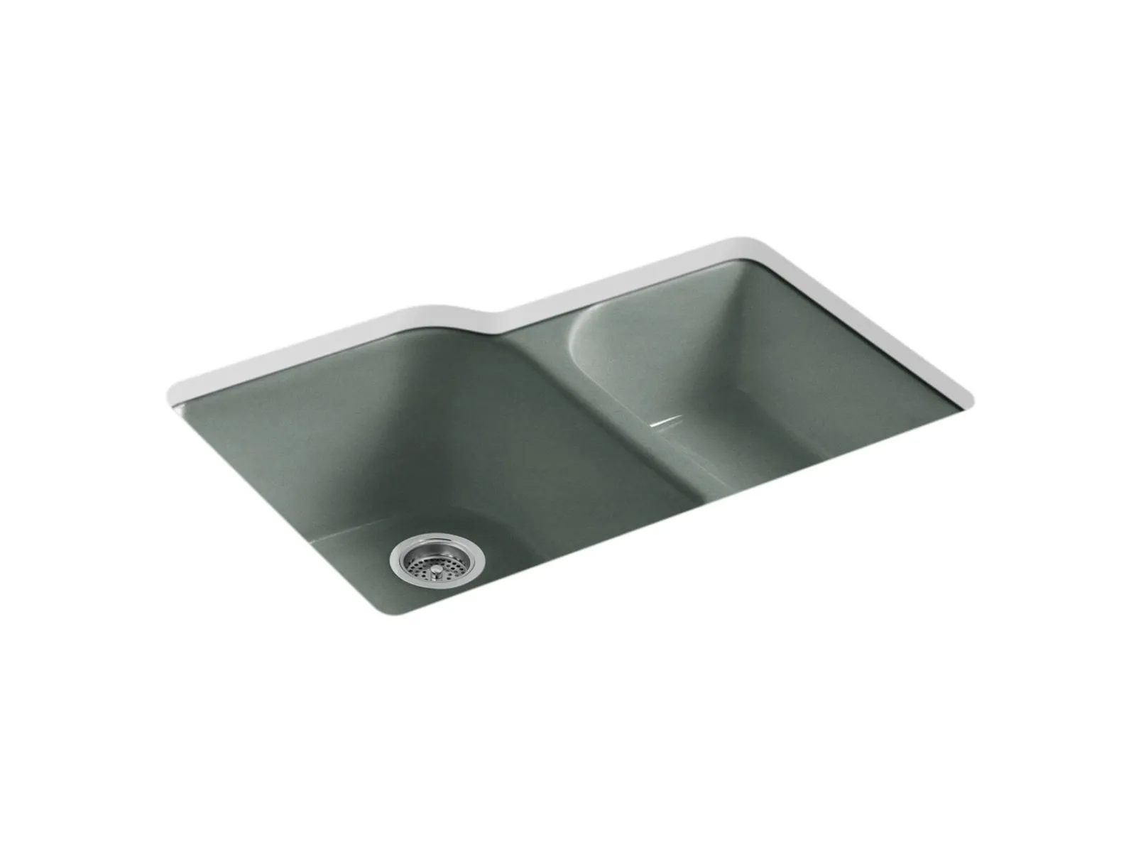 33" undermount double-bowl kitchen sink^Kohler Online