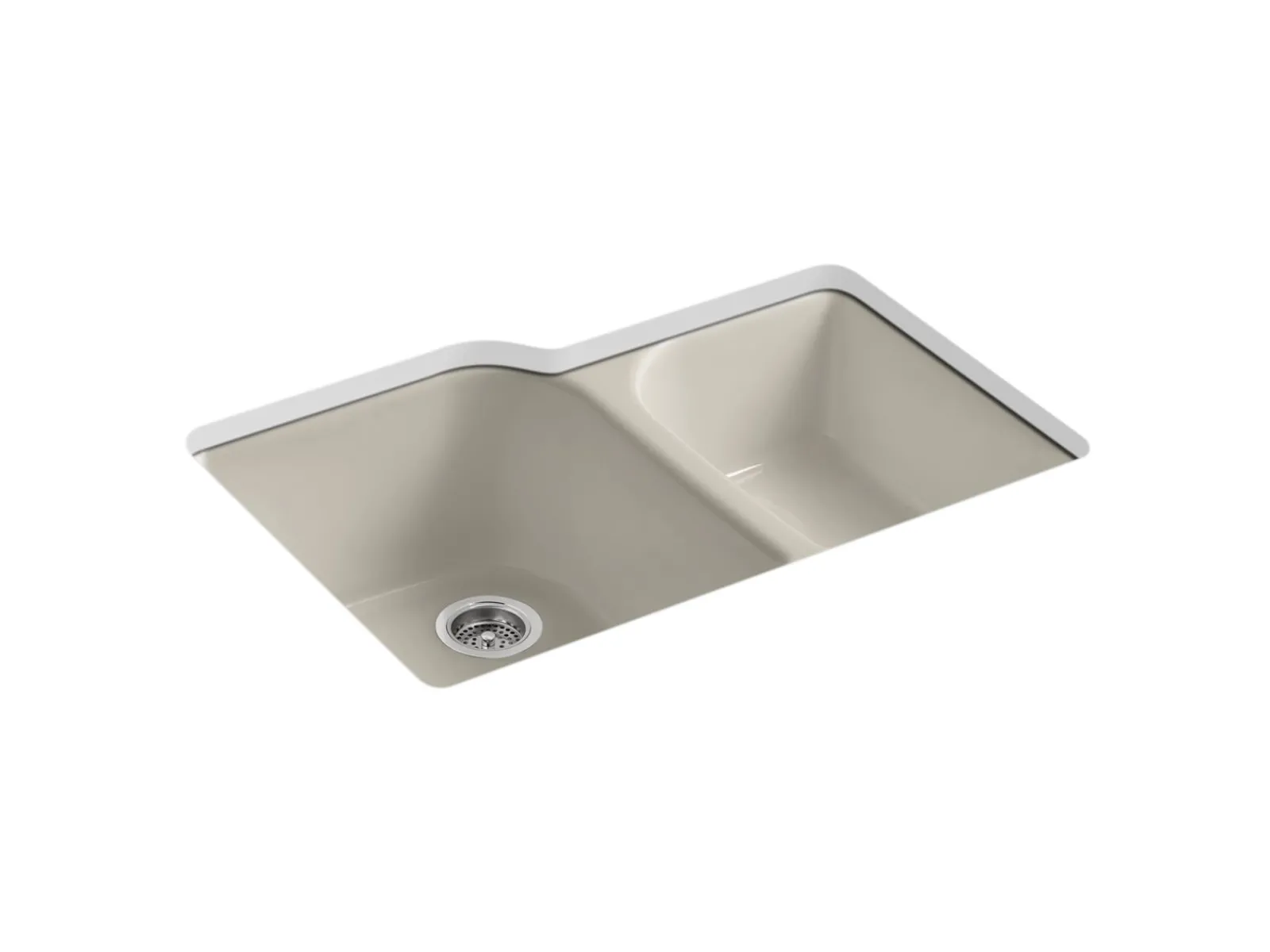 33" undermount double-bowl kitchen sink^Kohler Online