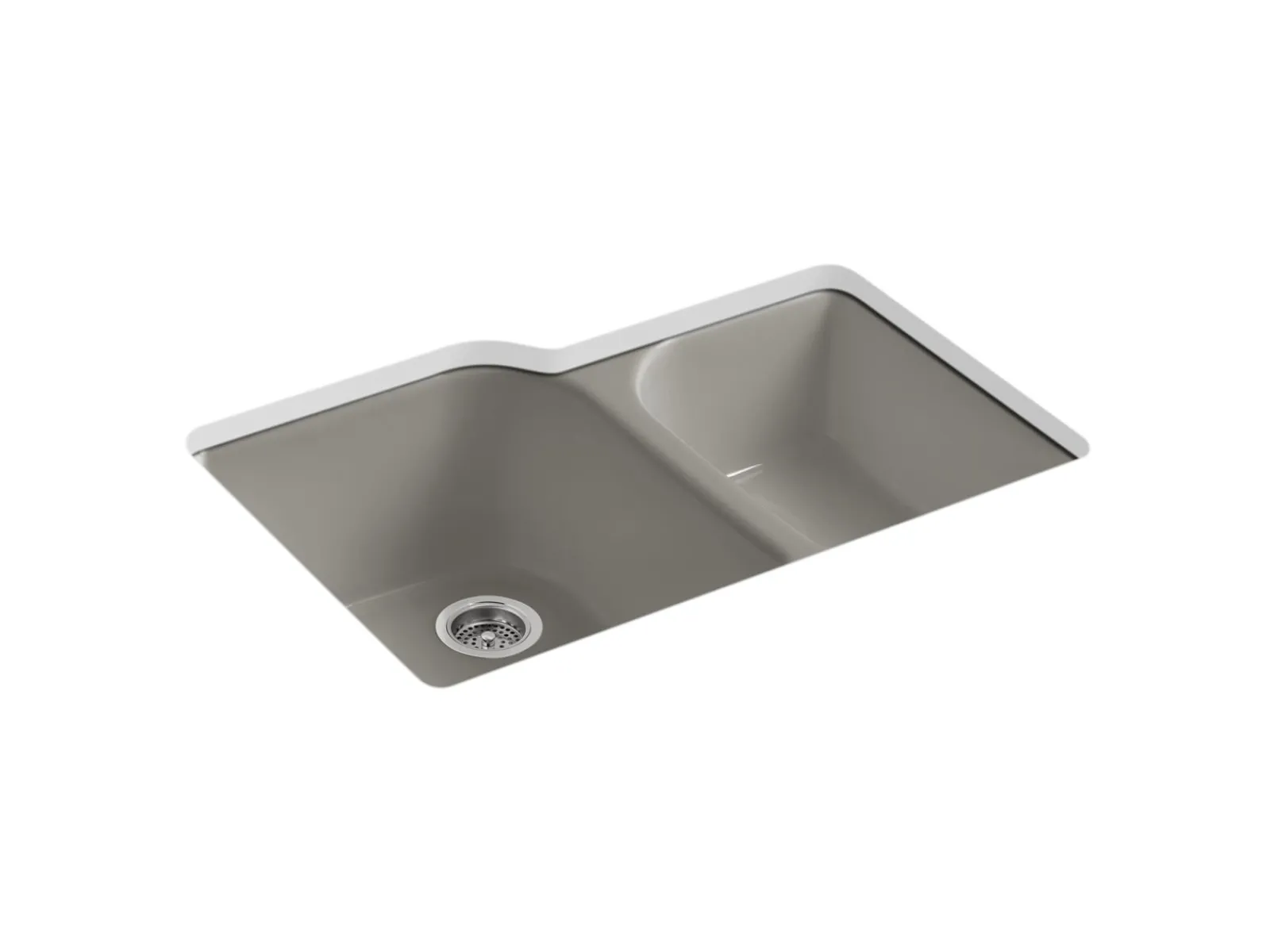 33" undermount double-bowl kitchen sink^Kohler Online