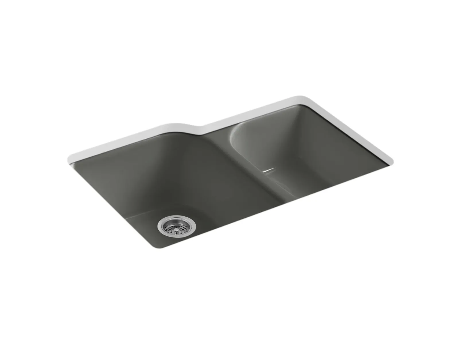 33" undermount double-bowl kitchen sink^Kohler Online