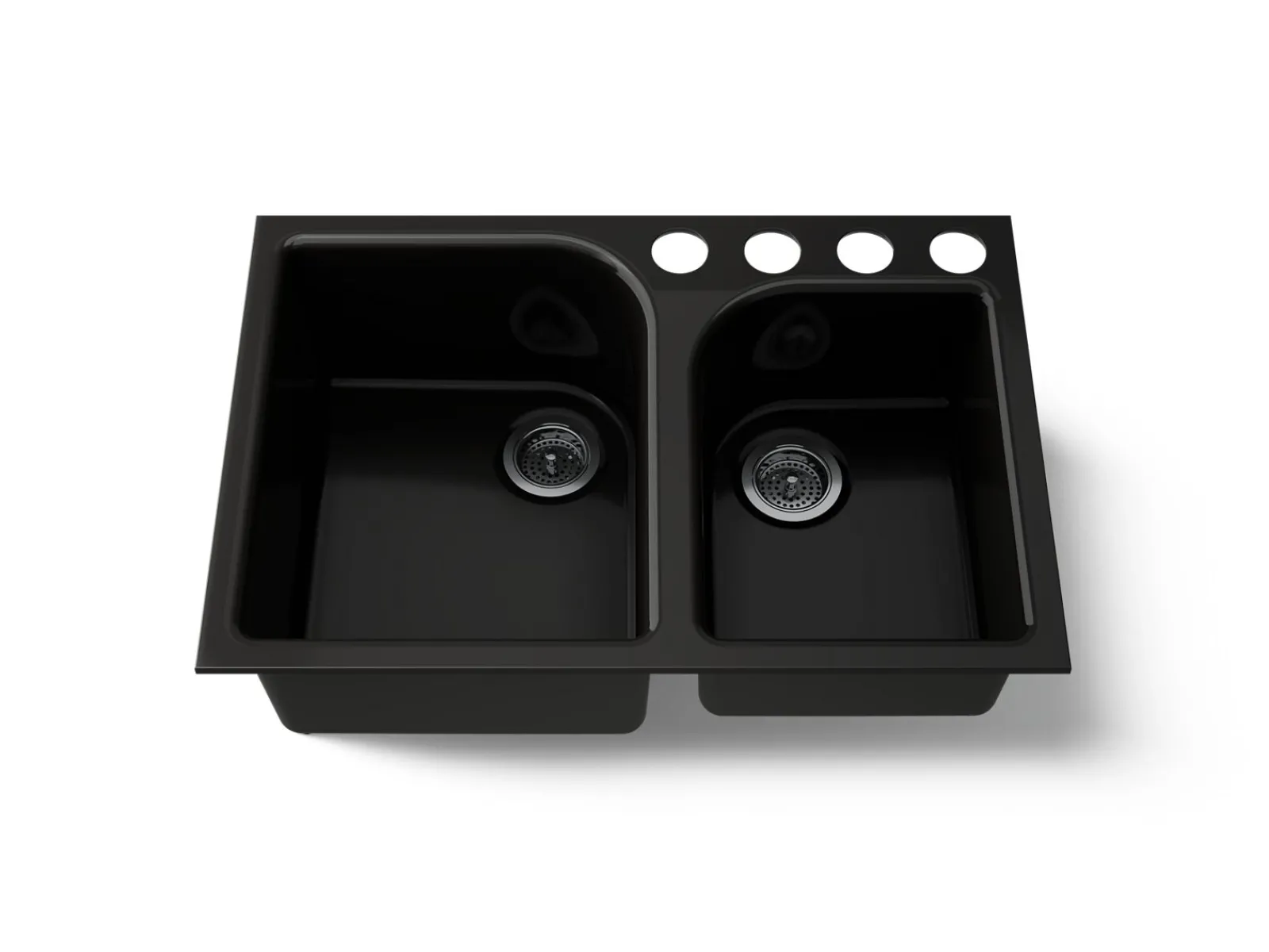 33" undermount double-bowl kitchen sink^Kohler Online