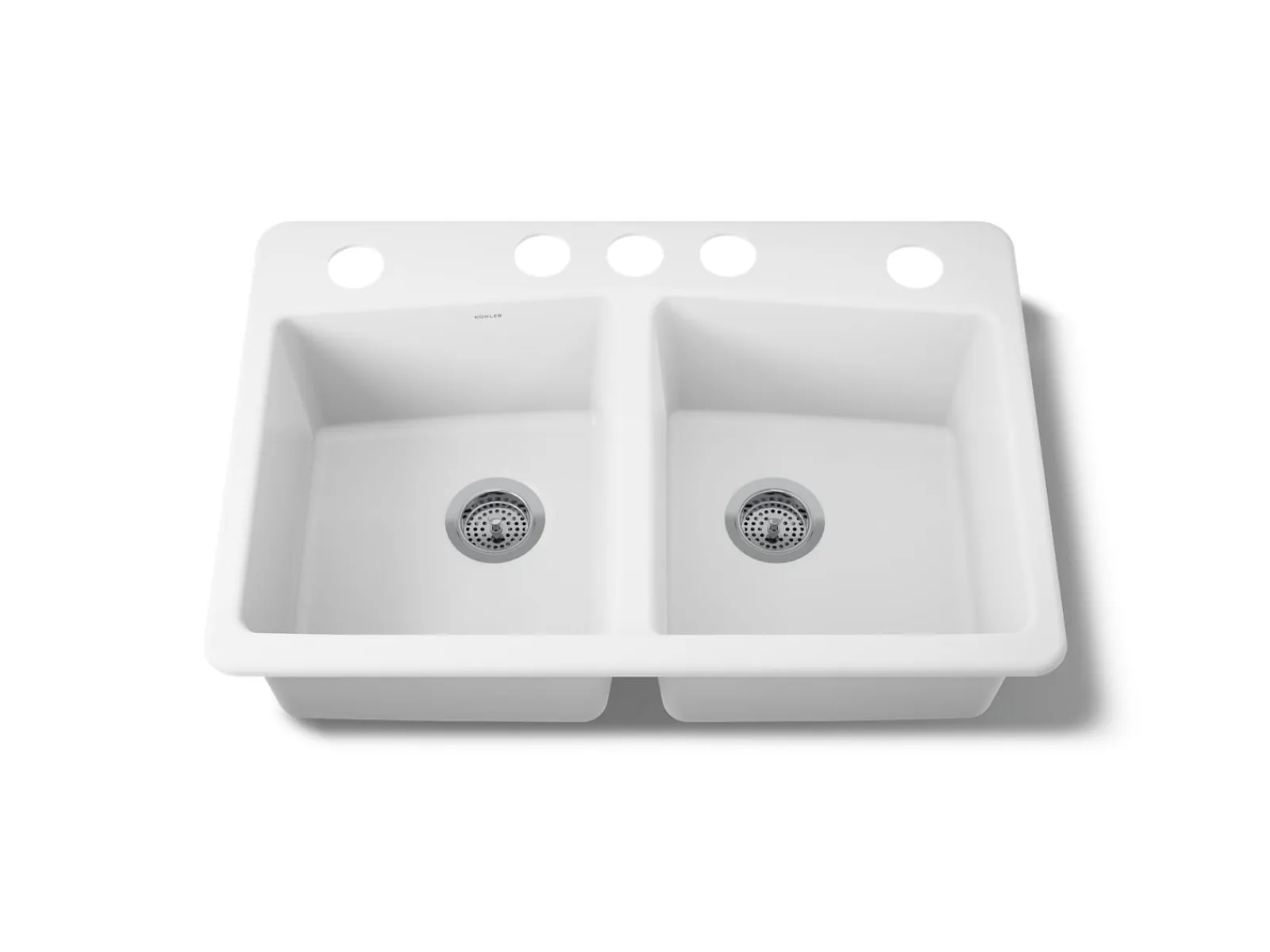 33" undermount double-bowl kitchen sink^Kohler Best
