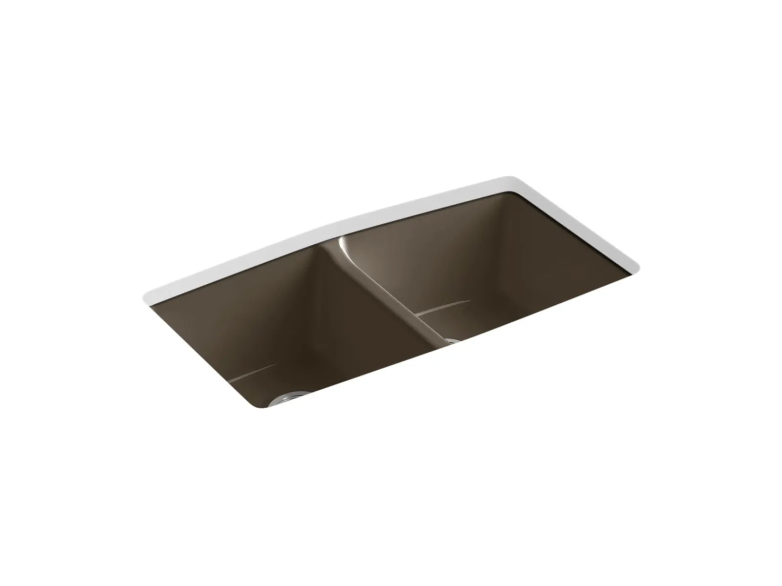 33" undermount double-bowl kitchen sink^Kohler Best