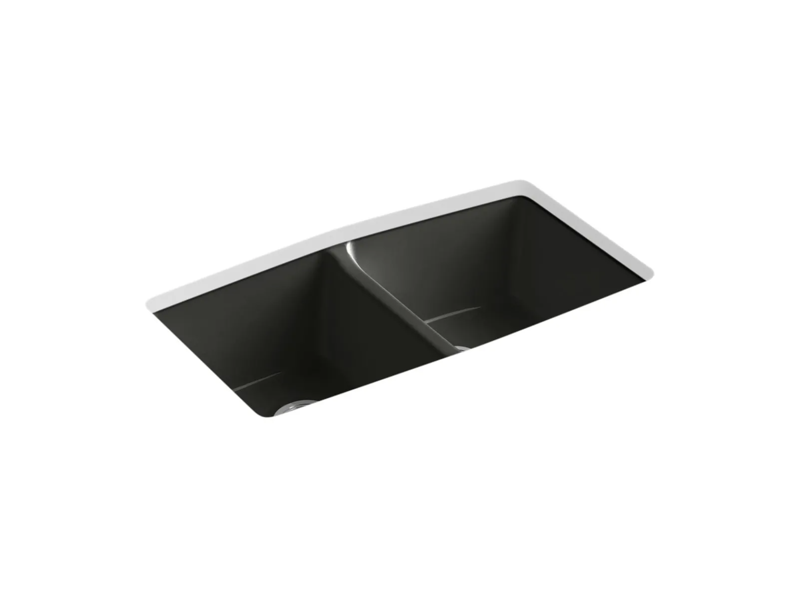 33" undermount double-bowl kitchen sink^Kohler Best
