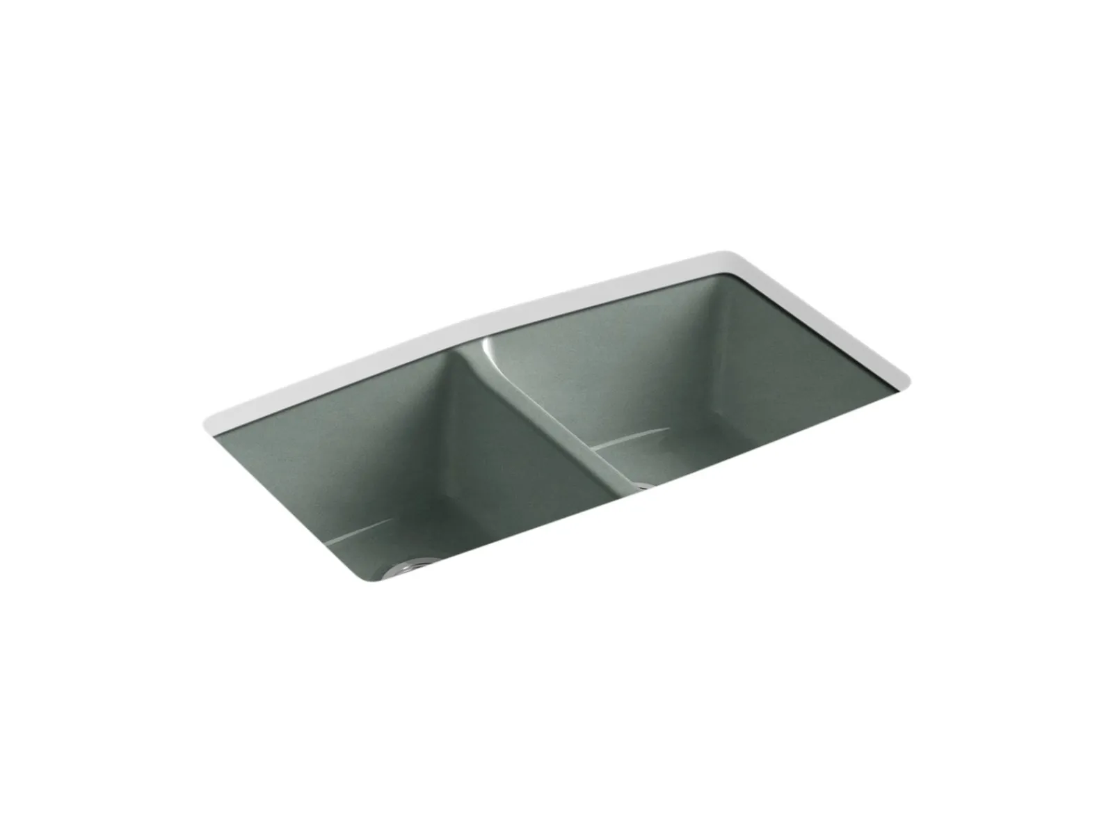 33" undermount double-bowl kitchen sink^Kohler Best