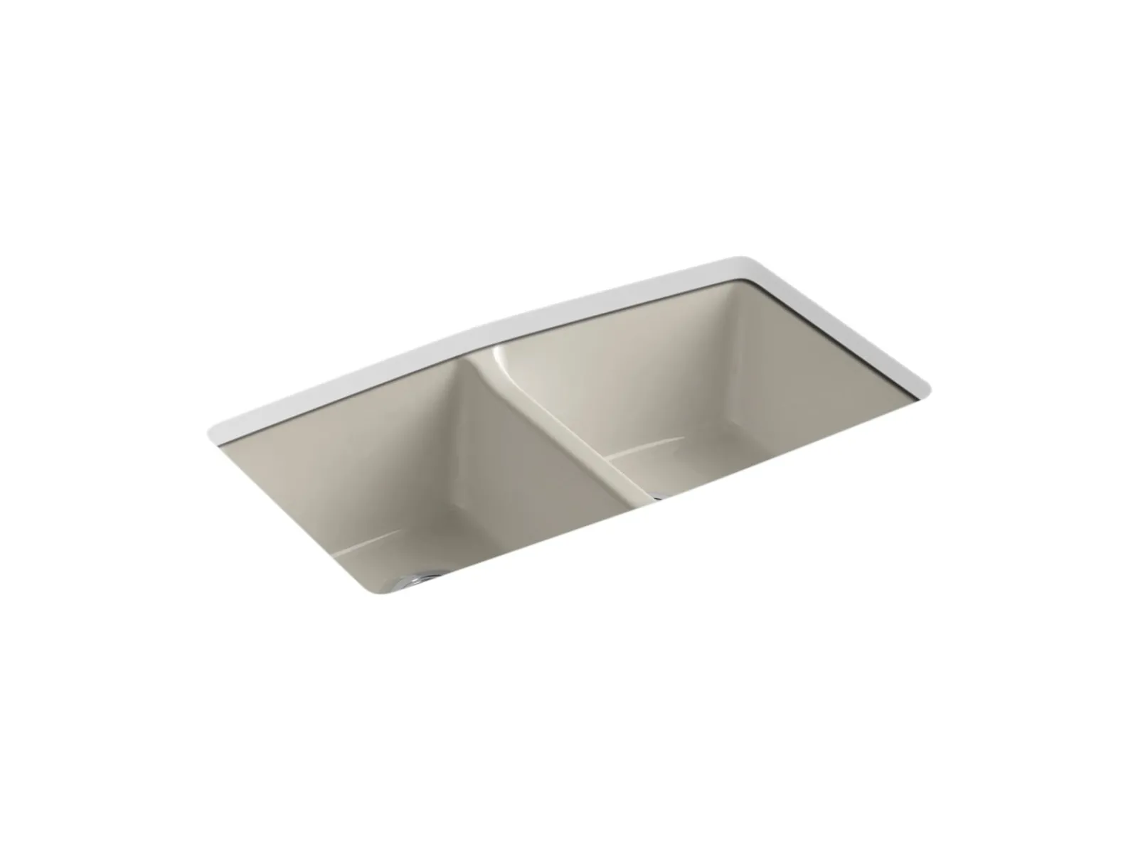 33" undermount double-bowl kitchen sink^Kohler Best