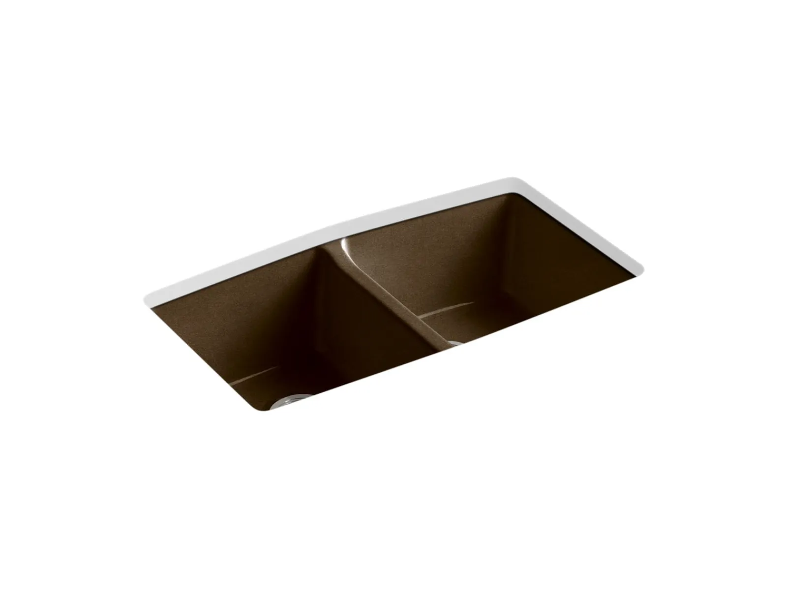 33" undermount double-bowl kitchen sink^Kohler Best