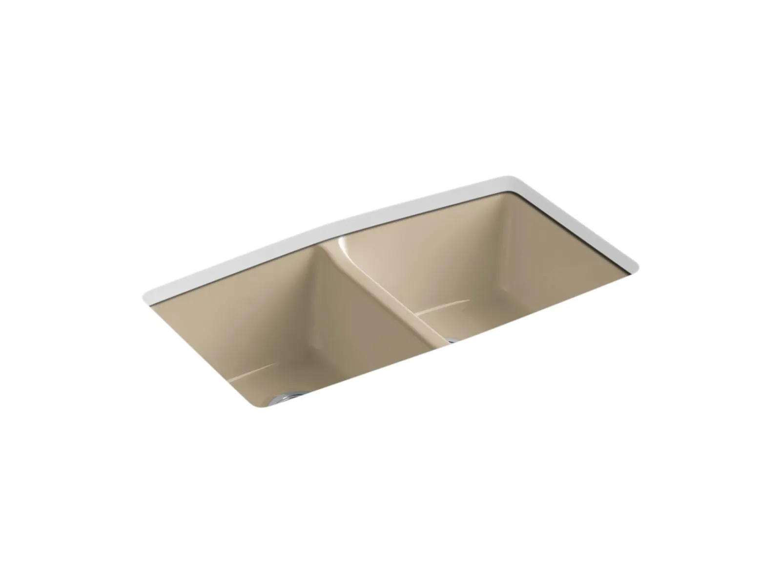 33" undermount double-bowl kitchen sink^Kohler Best