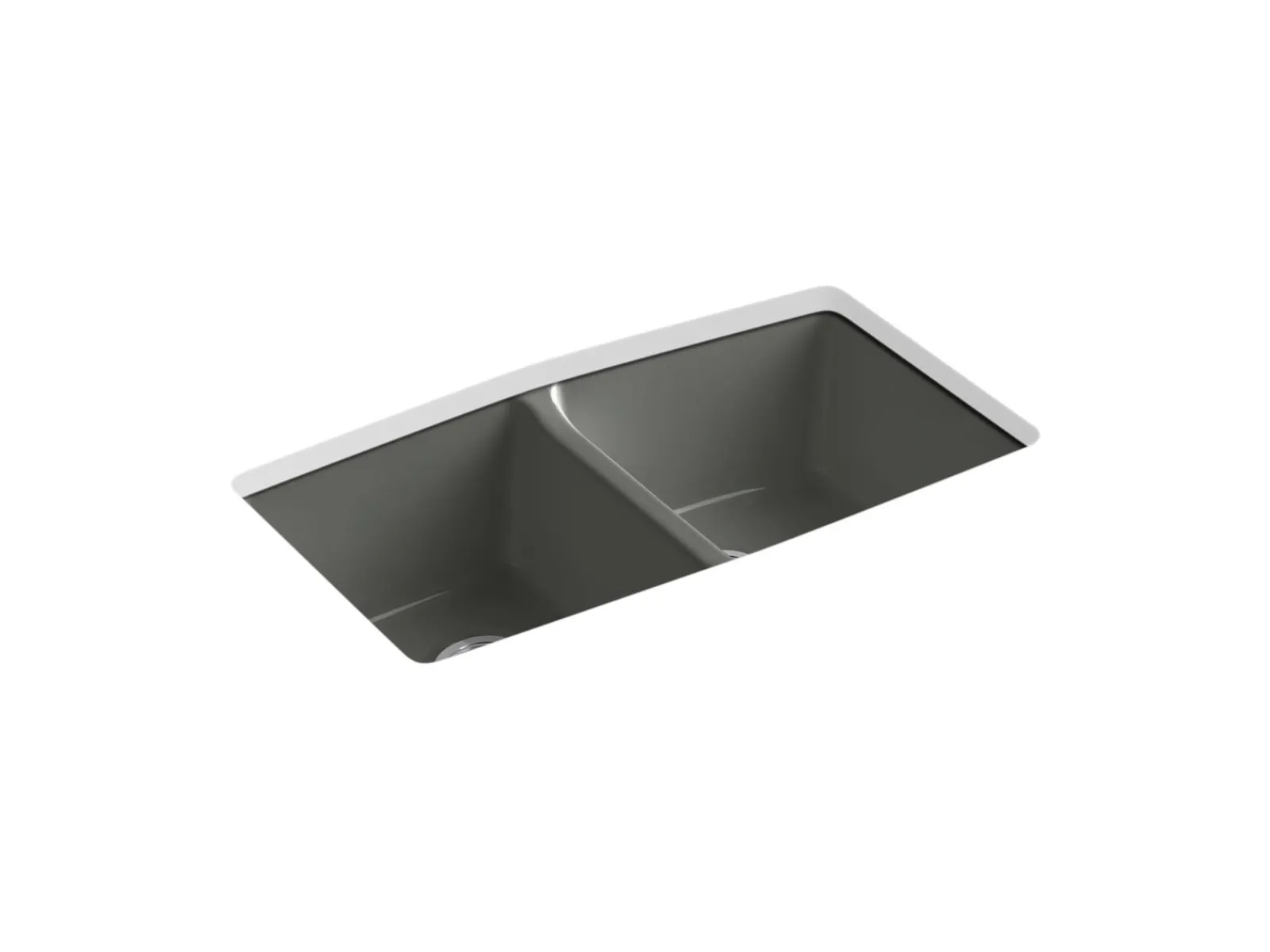 33" undermount double-bowl kitchen sink^Kohler Best