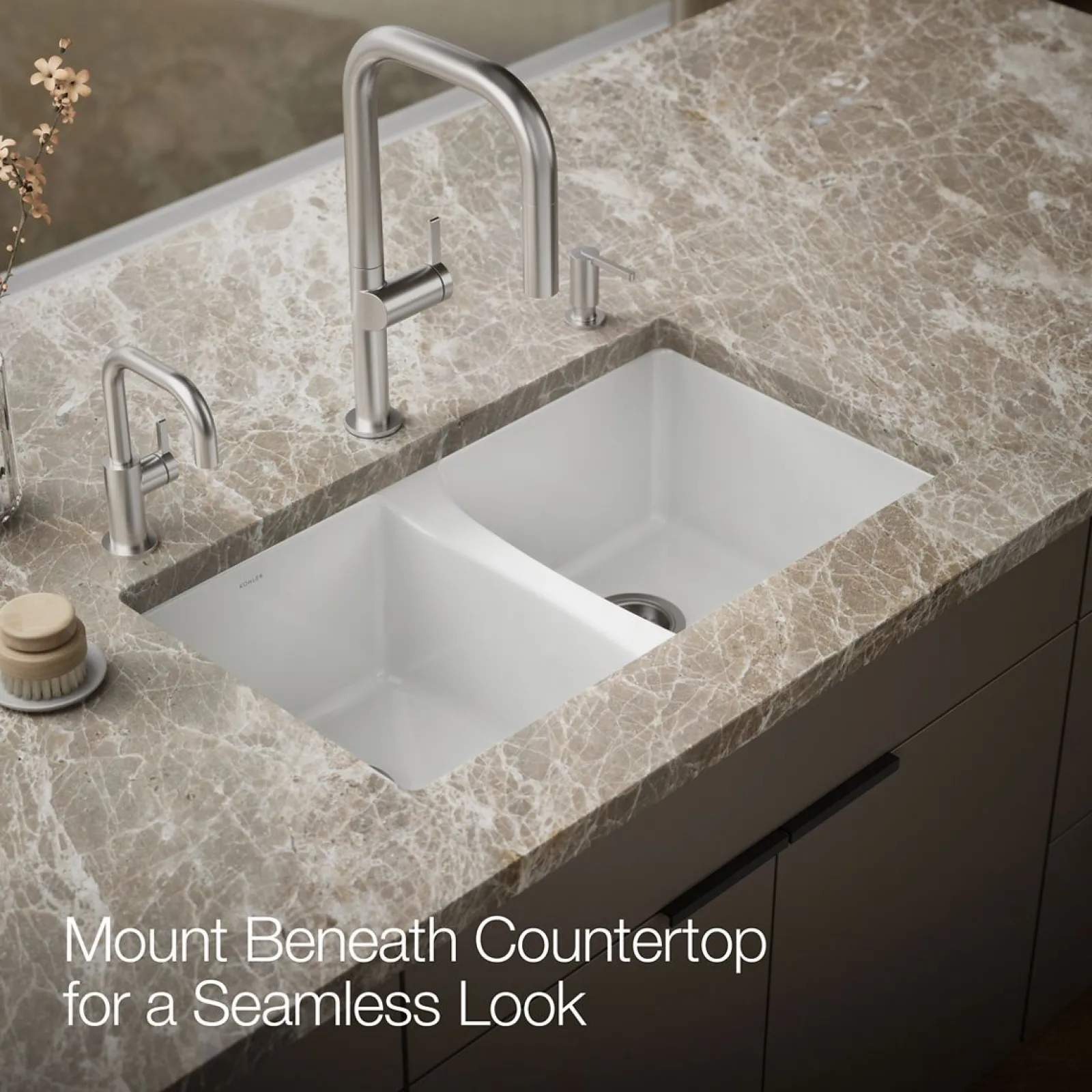 33" undermount double-bowl kitchen sink^Kohler Sale