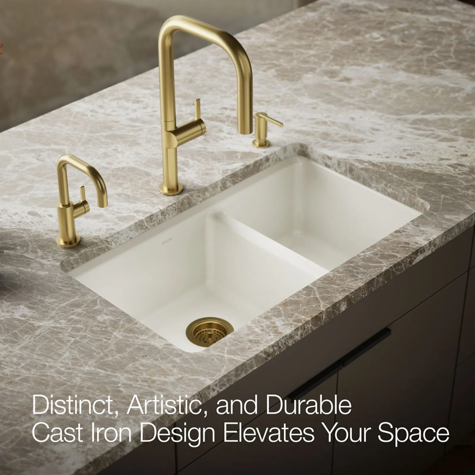 33" undermount double-bowl workstation kitchen sink^Kohler Online