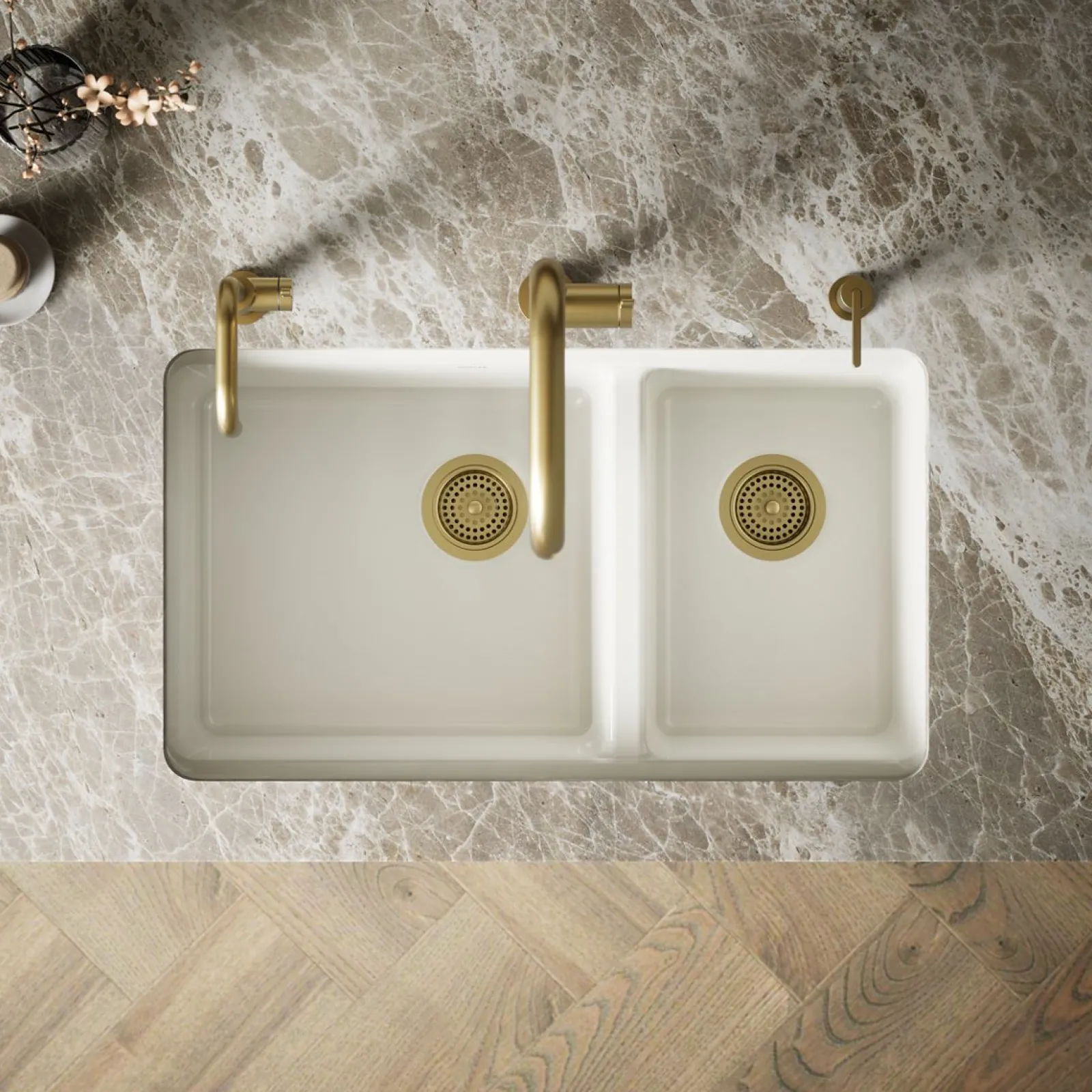 33" undermount double-bowl workstation kitchen sink^Kohler Online