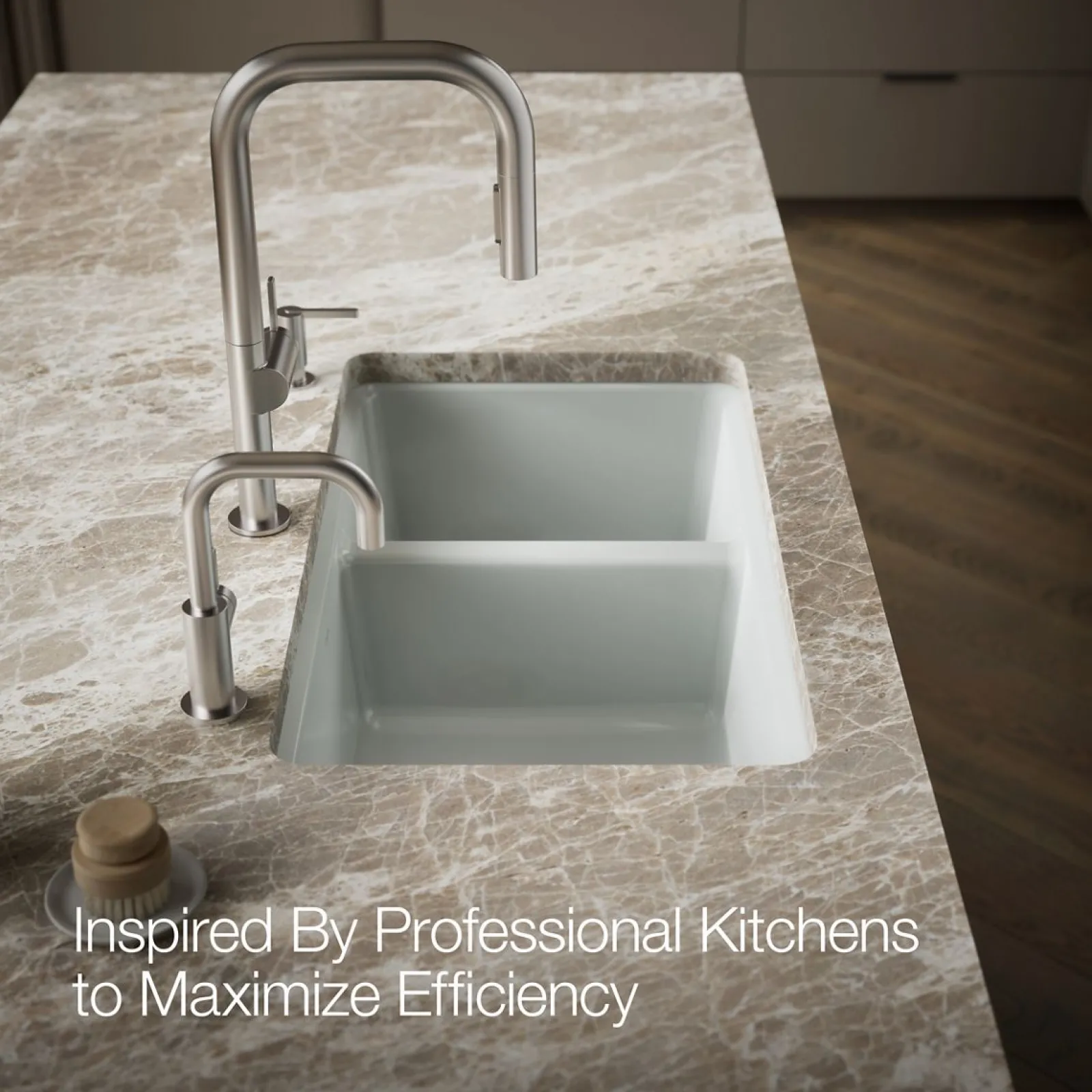 33" undermount double-bowl workstation kitchen sink^Kohler Online