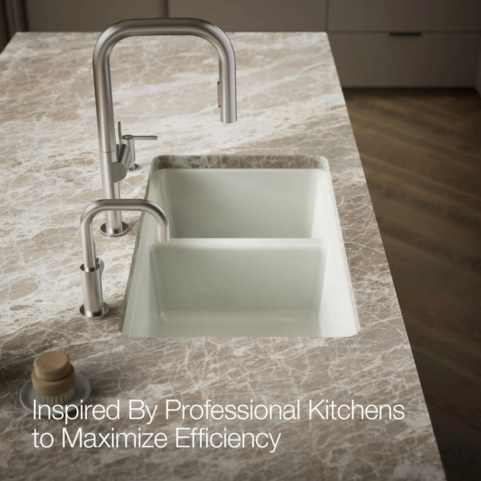33" undermount double-bowl workstation kitchen sink^Kohler Online