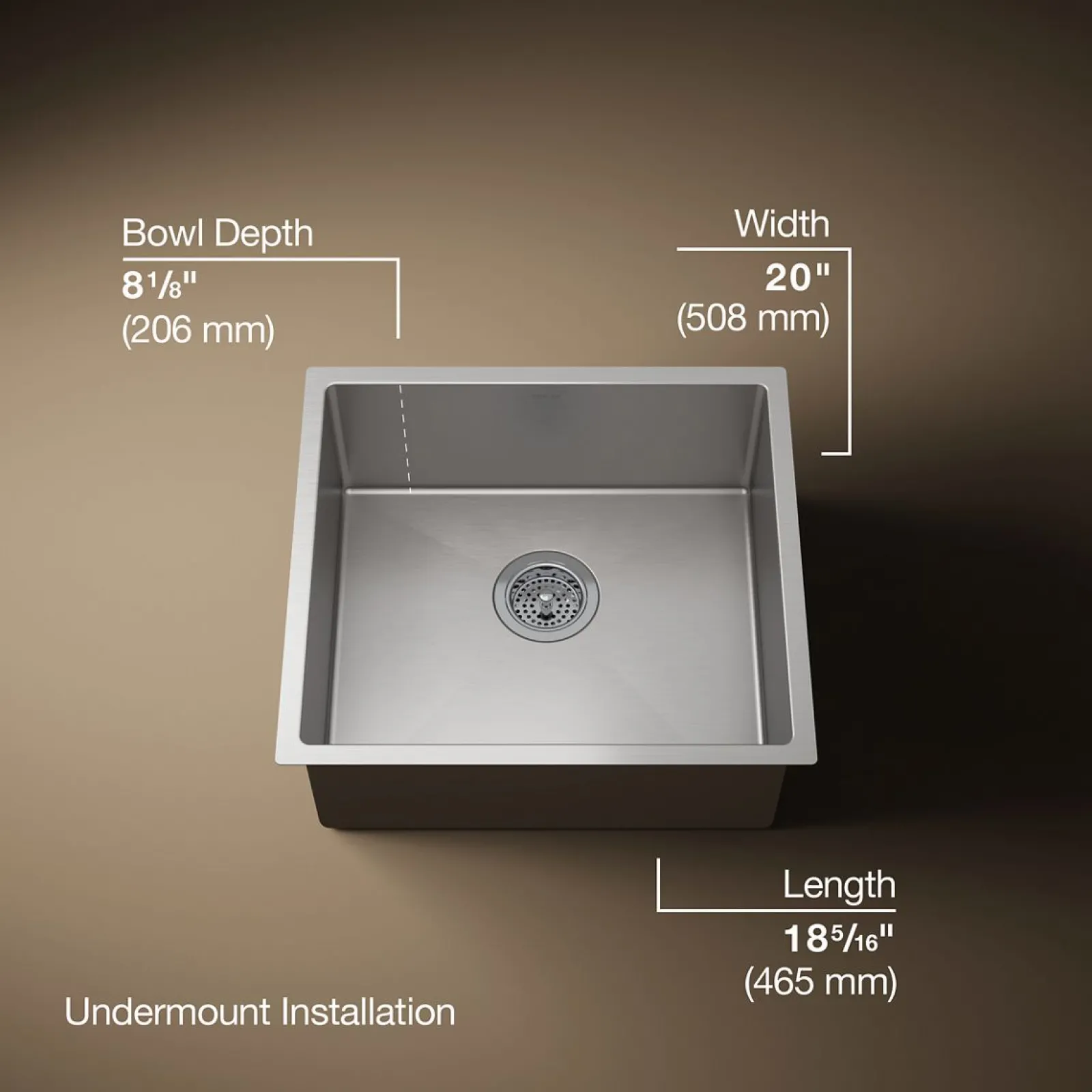 20" undermount single-bowl bar sink^Kohler Discount