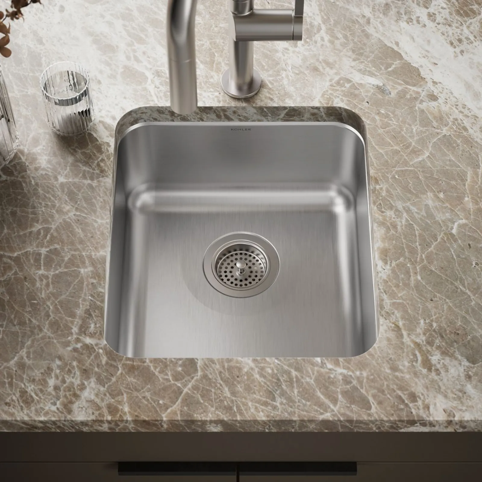 15-3/4" undermount single-bowl bar sink^Kohler New
