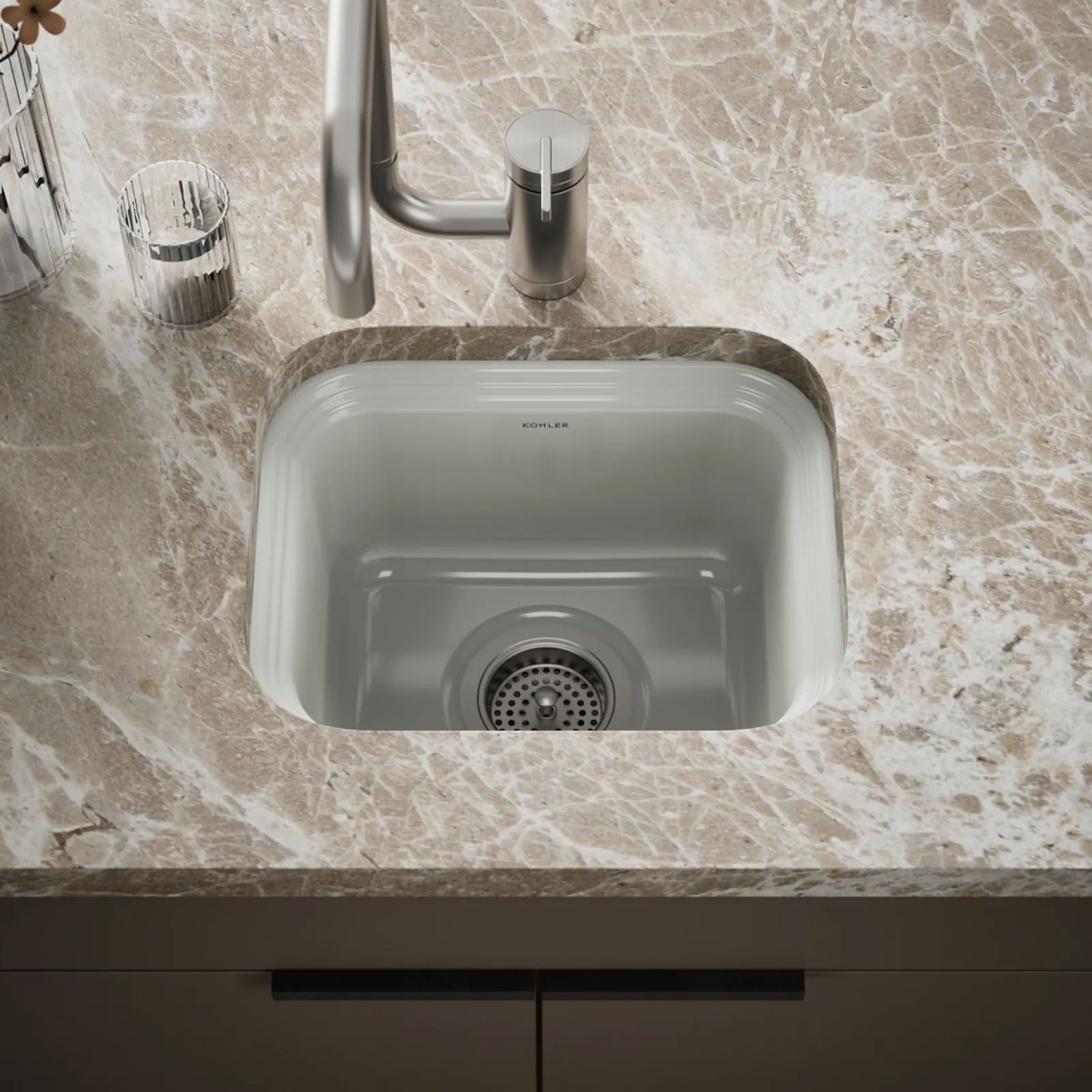 15" undermount single-bowl bar sink^Kohler Best