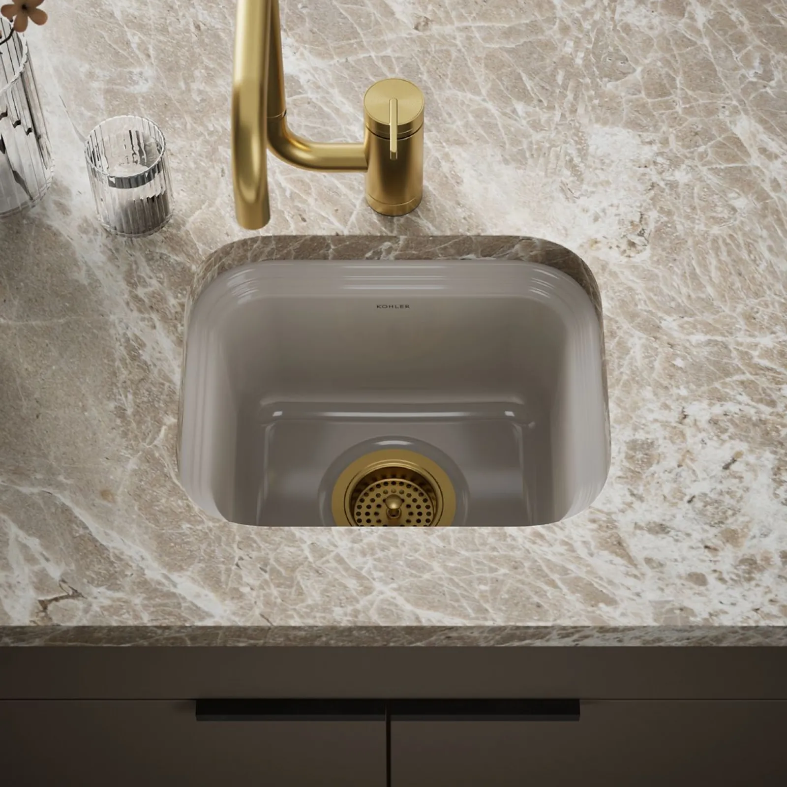 15" undermount single-bowl bar sink^Kohler Best