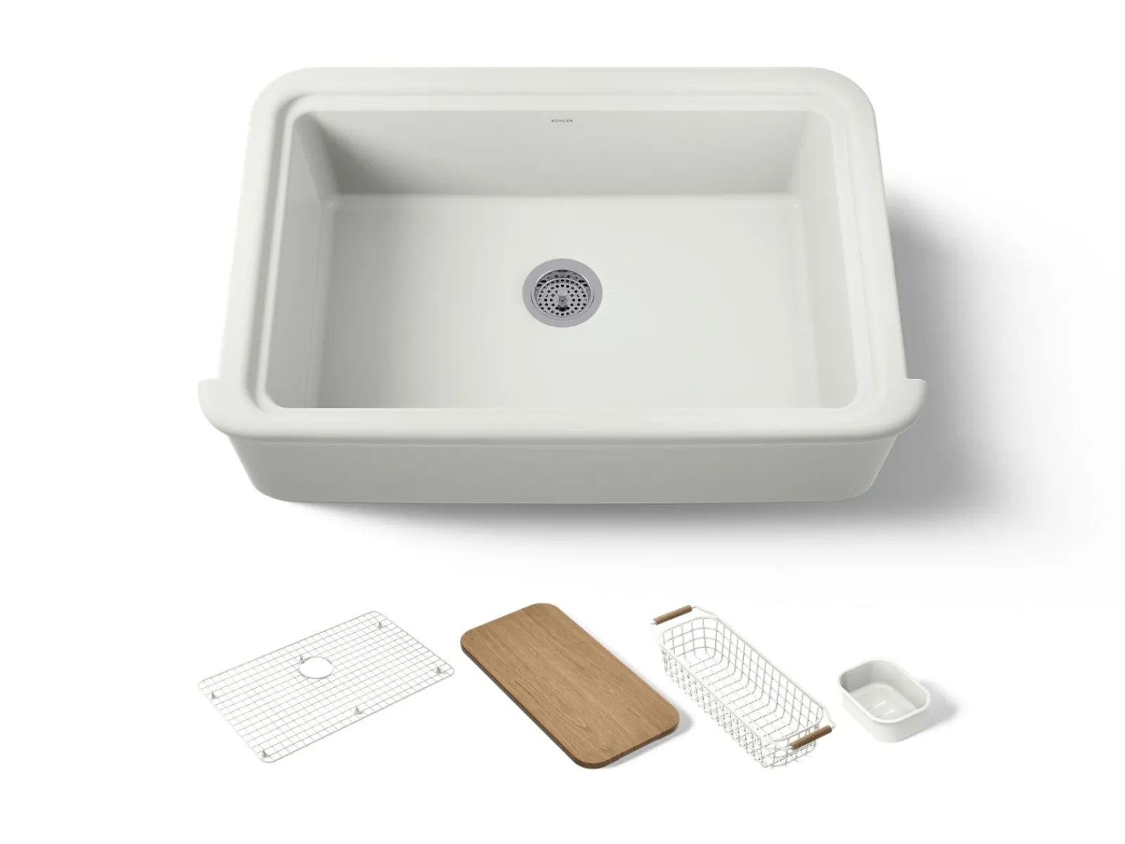 35-1/2" undermount single-bowl farmhouse workstation kitchen sink^Kohler Discount