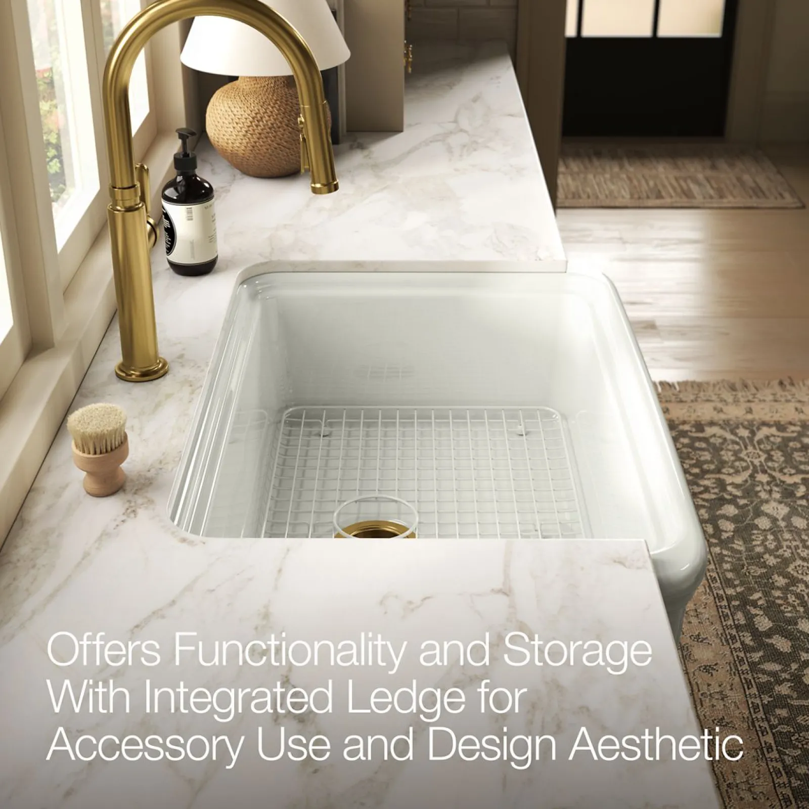 32-1/2" undermount single-bowl farmhouse kitchen sink^Kohler Online