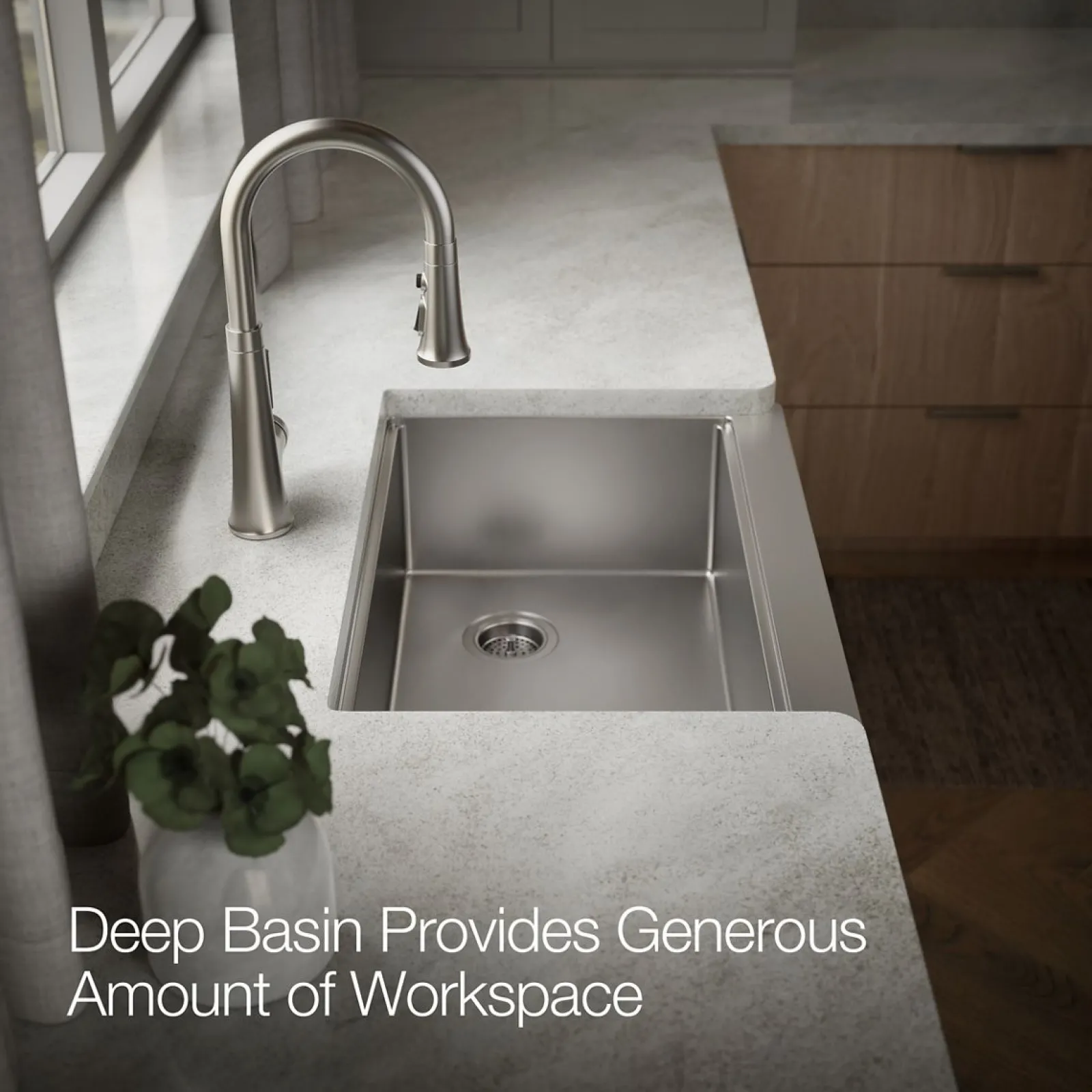 29-1/2" undermount single-bowl farmhouse workstation kitchen sink^Kohler Online