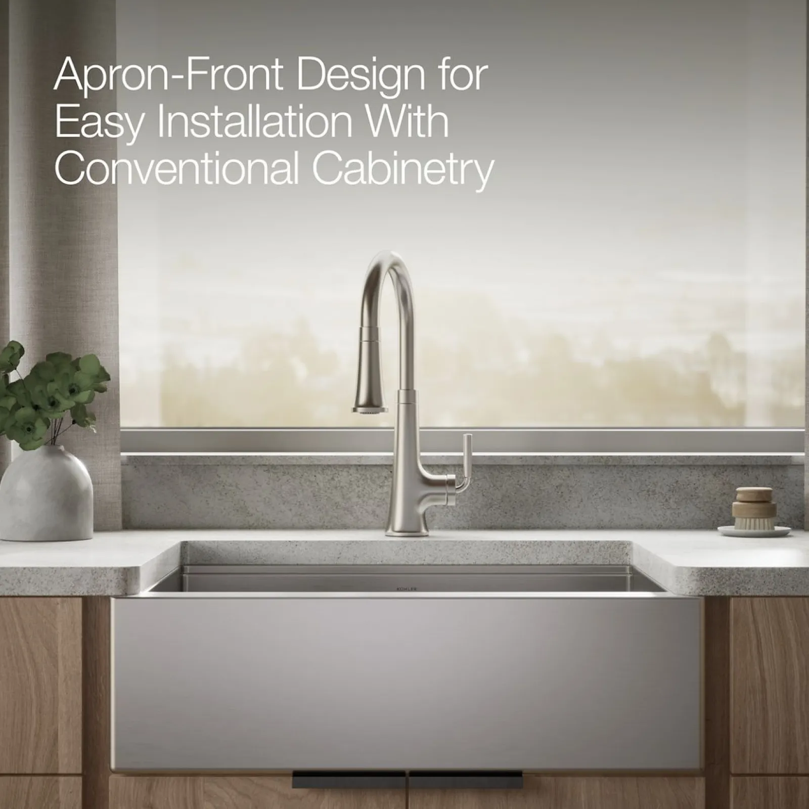 29-1/2" undermount single-bowl farmhouse workstation kitchen sink^Kohler Online