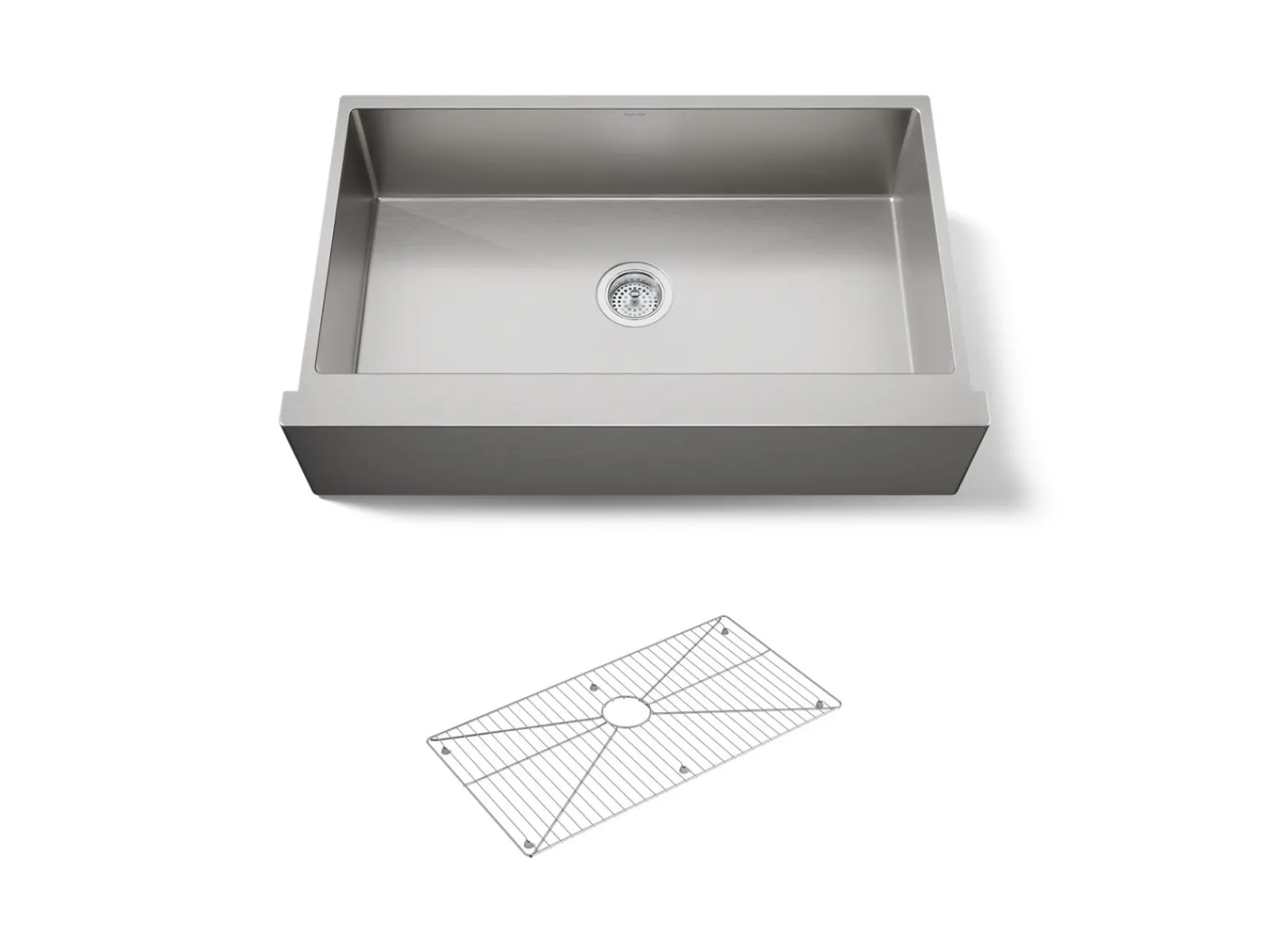 35-1/2" undermount single-bowl farmhouse kitchen sink^Kohler