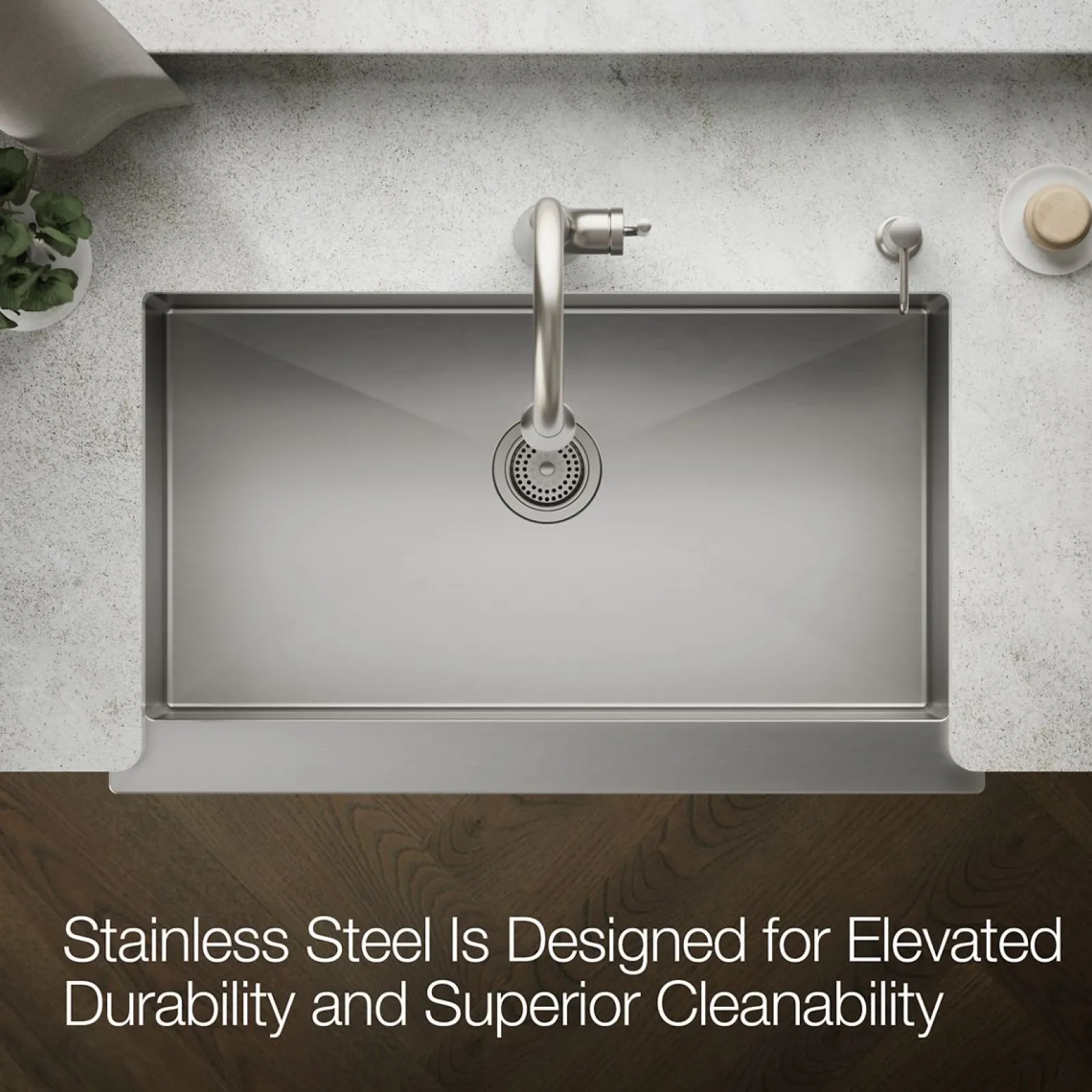35-1/2" undermount single-bowl farmhouse kitchen sink^Kohler
