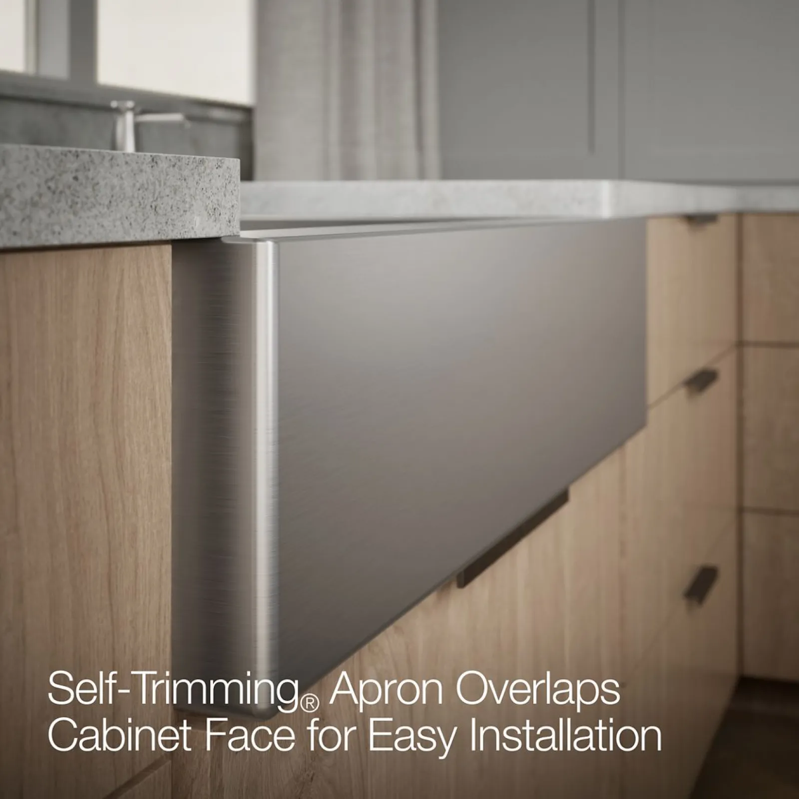 35-1/2" undermount single-bowl farmhouse kitchen sink^Kohler