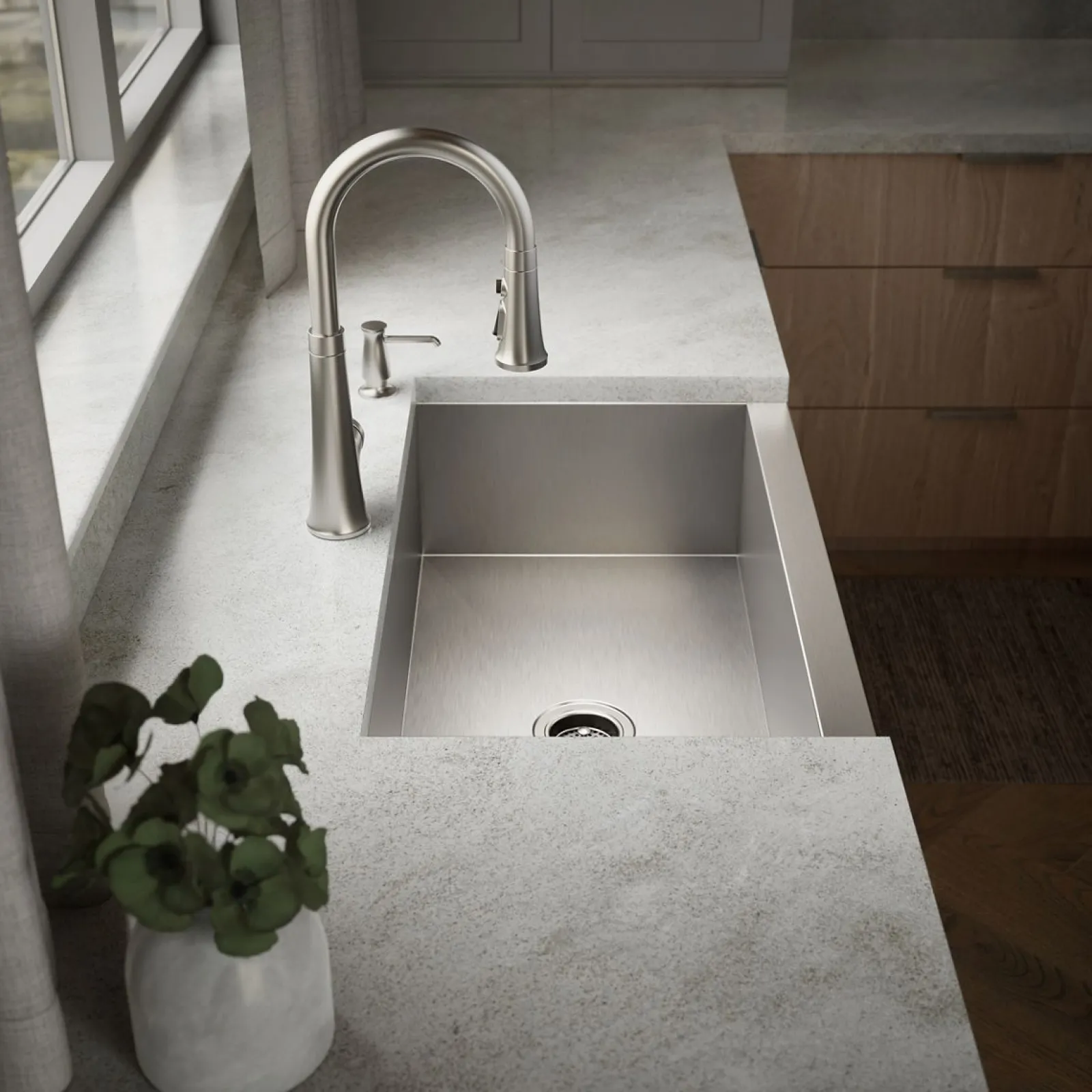 34" undermount single-bowl farmhouse kitchen sink^Kohler Discount