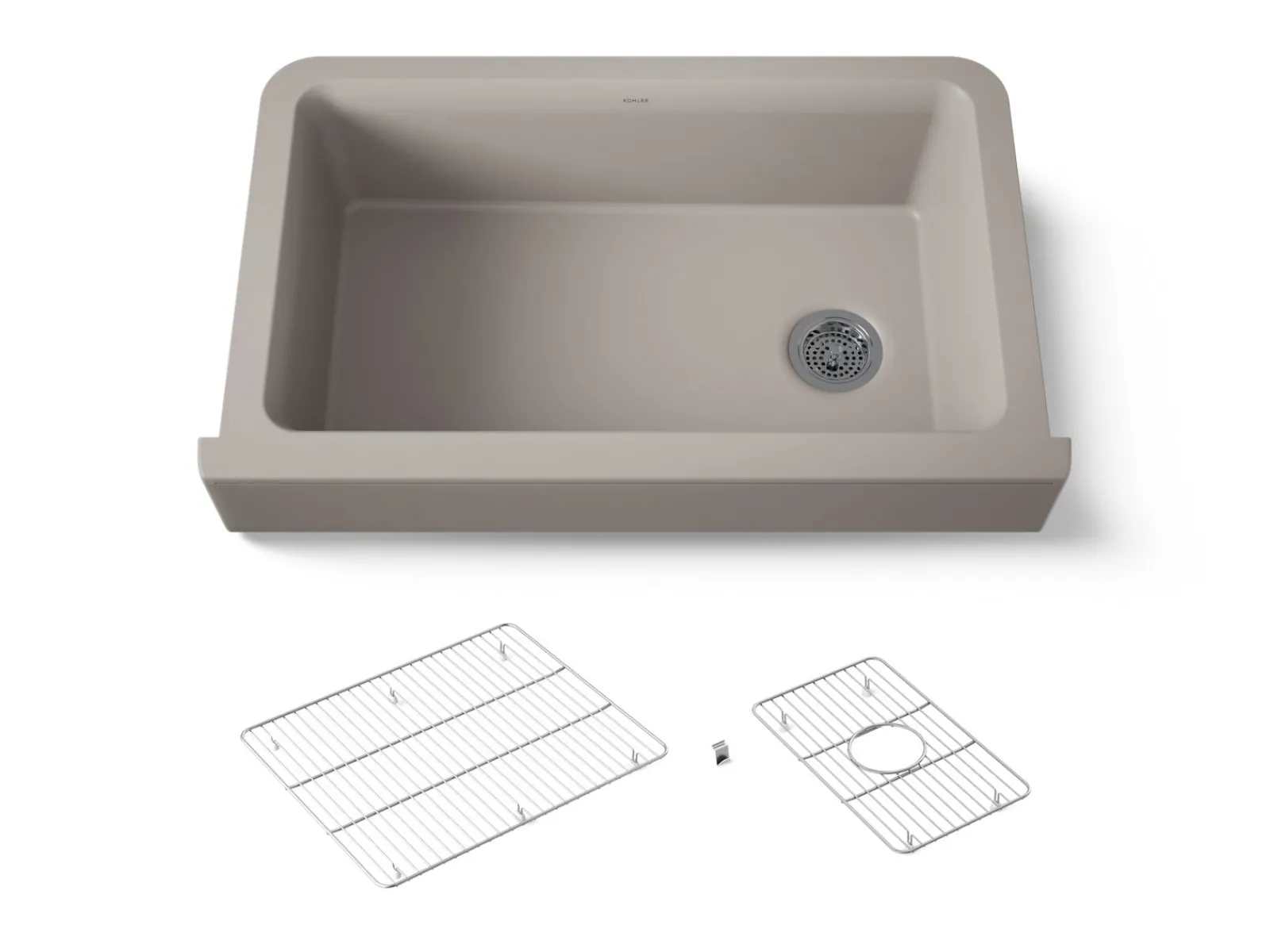 Undermount single-bowl farmhouse kitchen sink^Kohler New