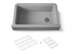 Undermount single-bowl farmhouse kitchen sink^Kohler New