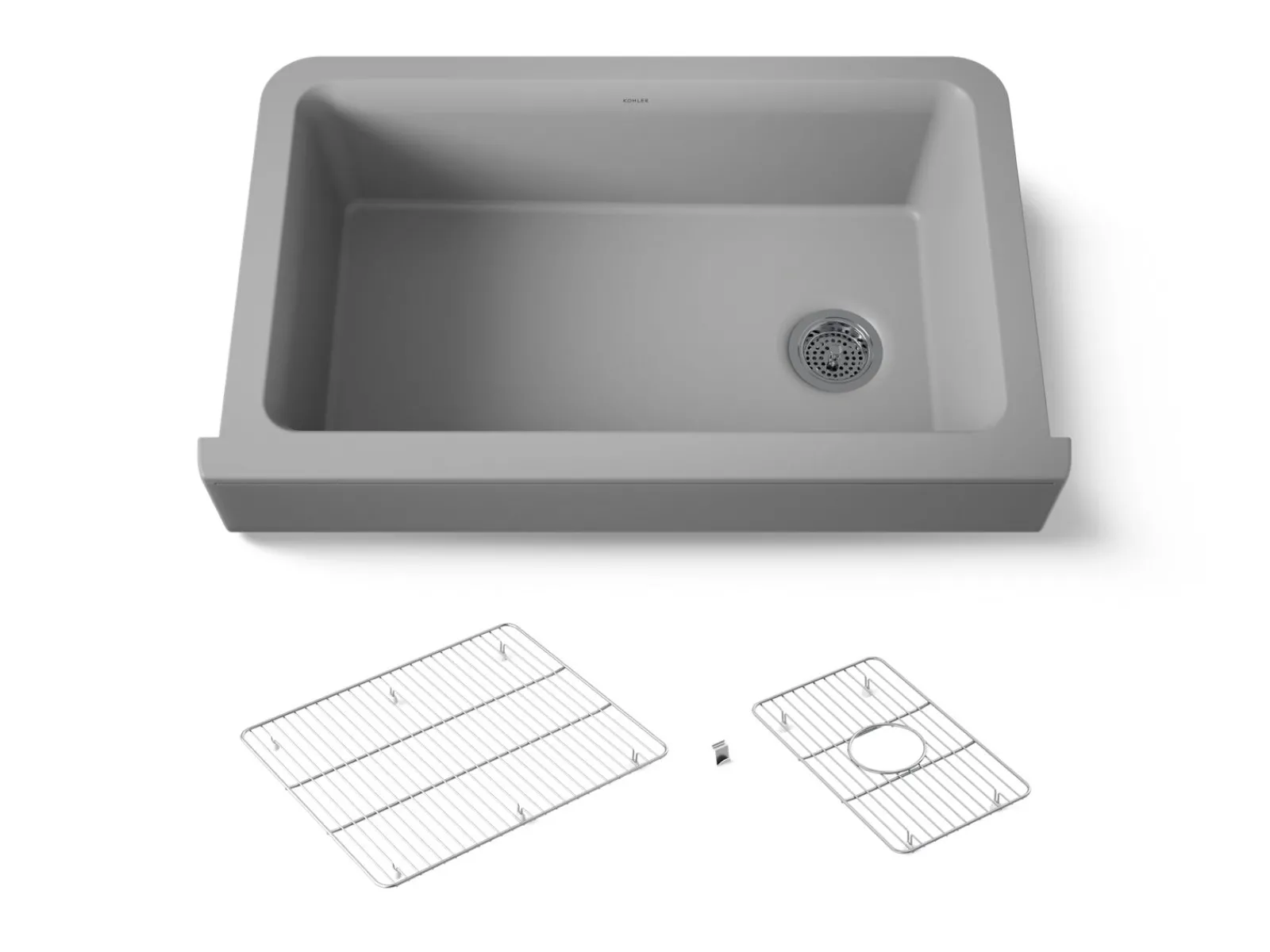 Undermount single-bowl farmhouse kitchen sink^Kohler New