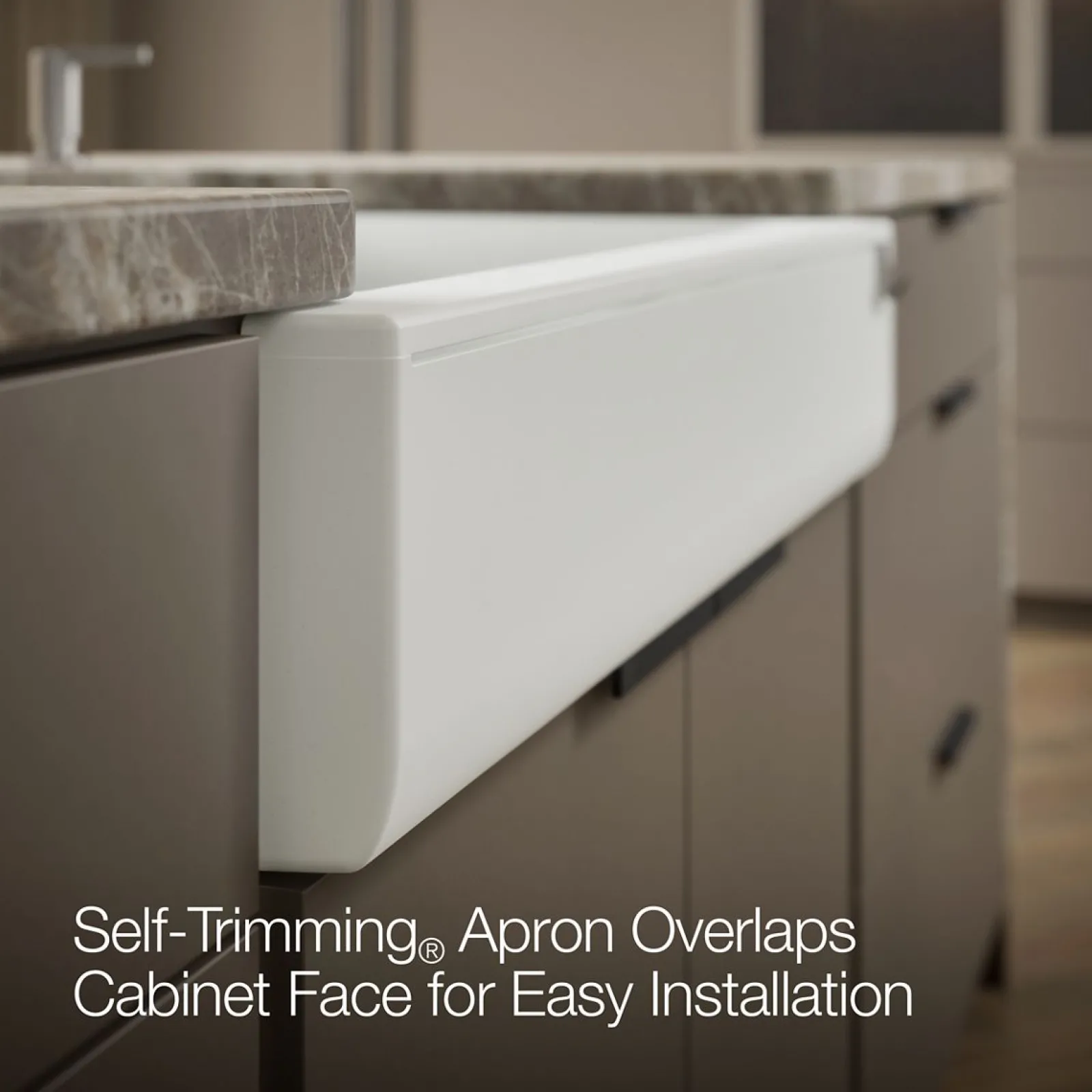 Undermount single-bowl farmhouse kitchen sink^Kohler New