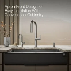 Undermount single-bowl farmhouse kitchen sink^Kohler New